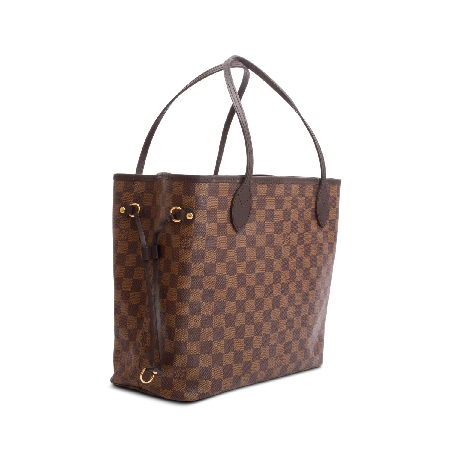 Louis Vuitton Damier Ebene Neverfull MM w/ Pouch & Box