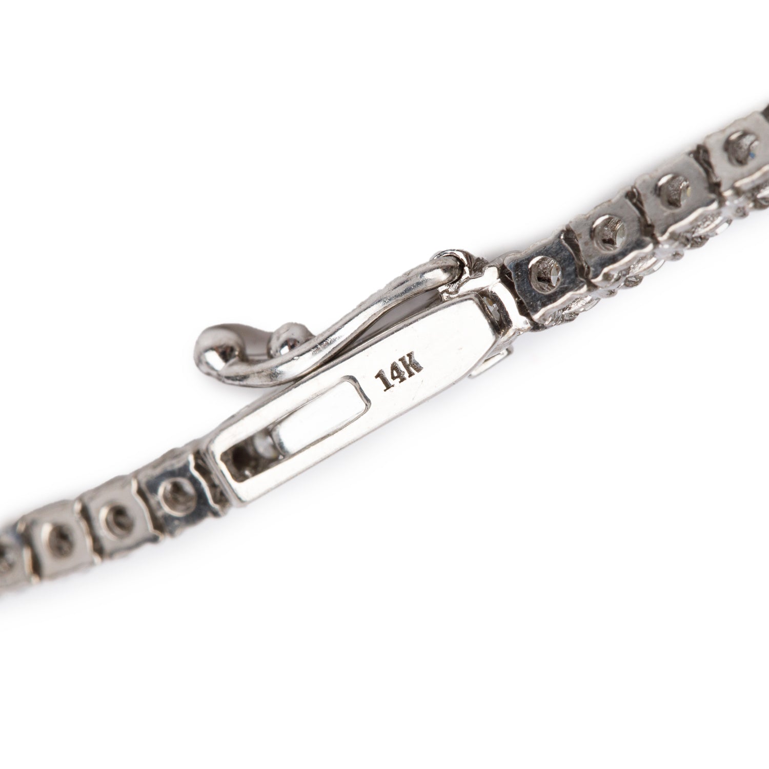 14k White Gold 9.14 tcw. Diamond Tennis Necklace