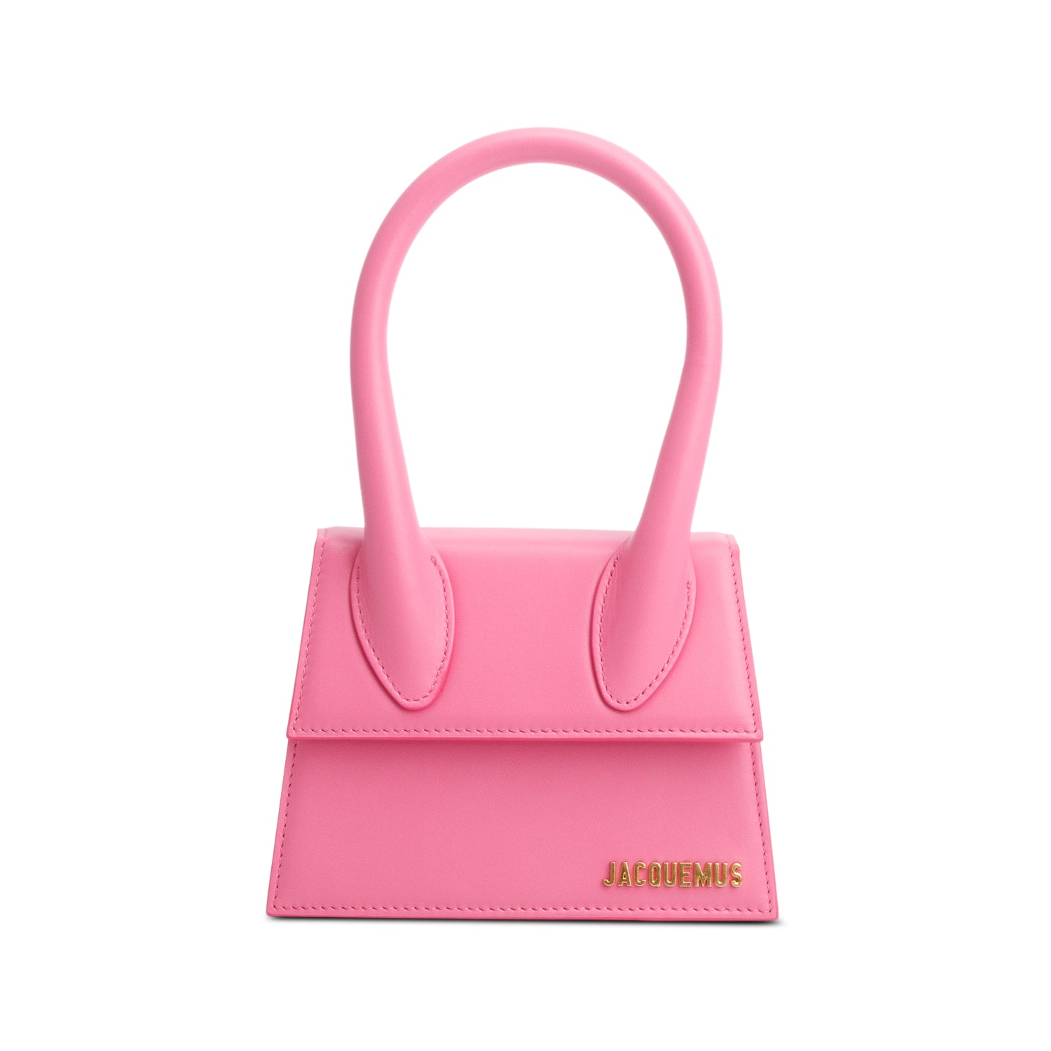 Jacquemus Pink Smooth Calfskin Le Chiquito Moyen w/ Strap