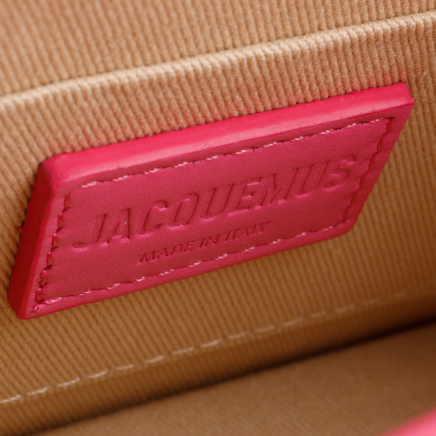 Jacquemus Pink Smooth Calfskin Le Chiquito Moyen w/ Strap