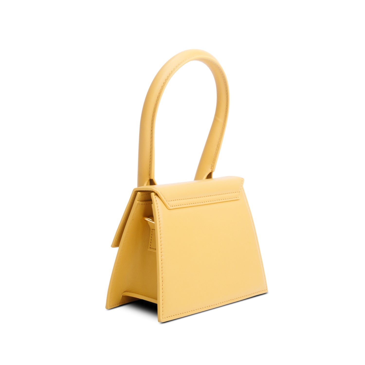 Jacquemus Yellow Smooth Calfskin Le Chiquito Moyen w/ Strap