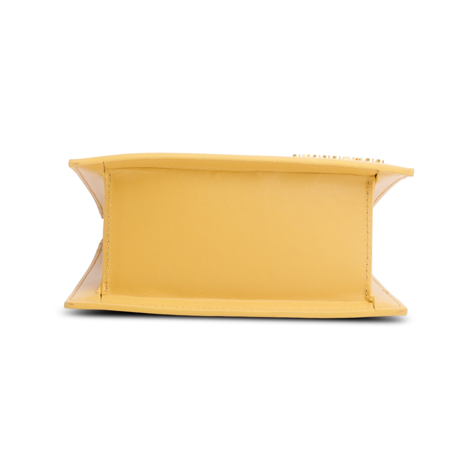 Jacquemus Yellow Smooth Calfskin Le Chiquito Moyen w/ Strap