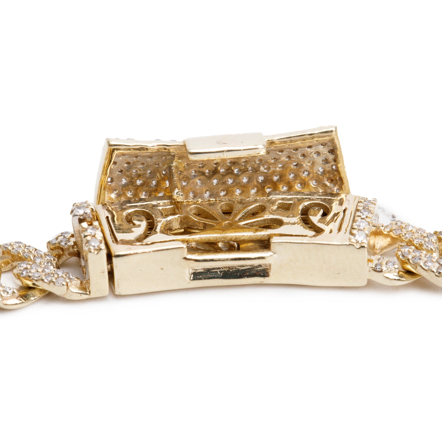 10k Yellow Gold 5.40 tcw. Diamond Link Necklace
