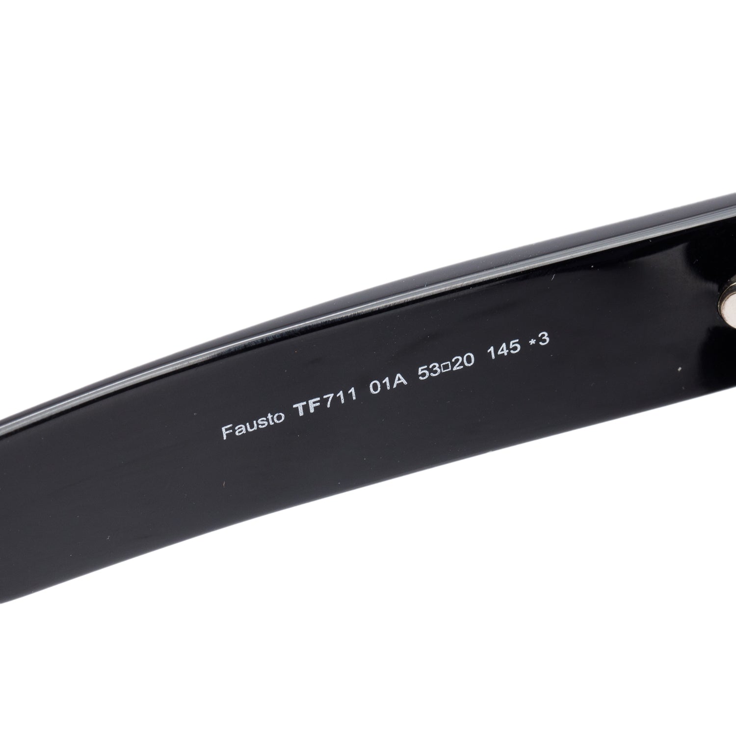 Tom Ford TF711 Black Acetate Fausto Square Sunglasses w/ Case