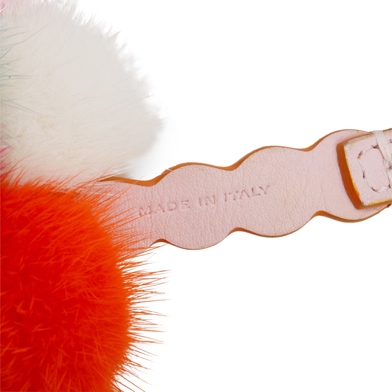 Fendi Multicolor Mink Fur & Calfskin Leather Fun Fair Ice Cream Cone Bag Charm