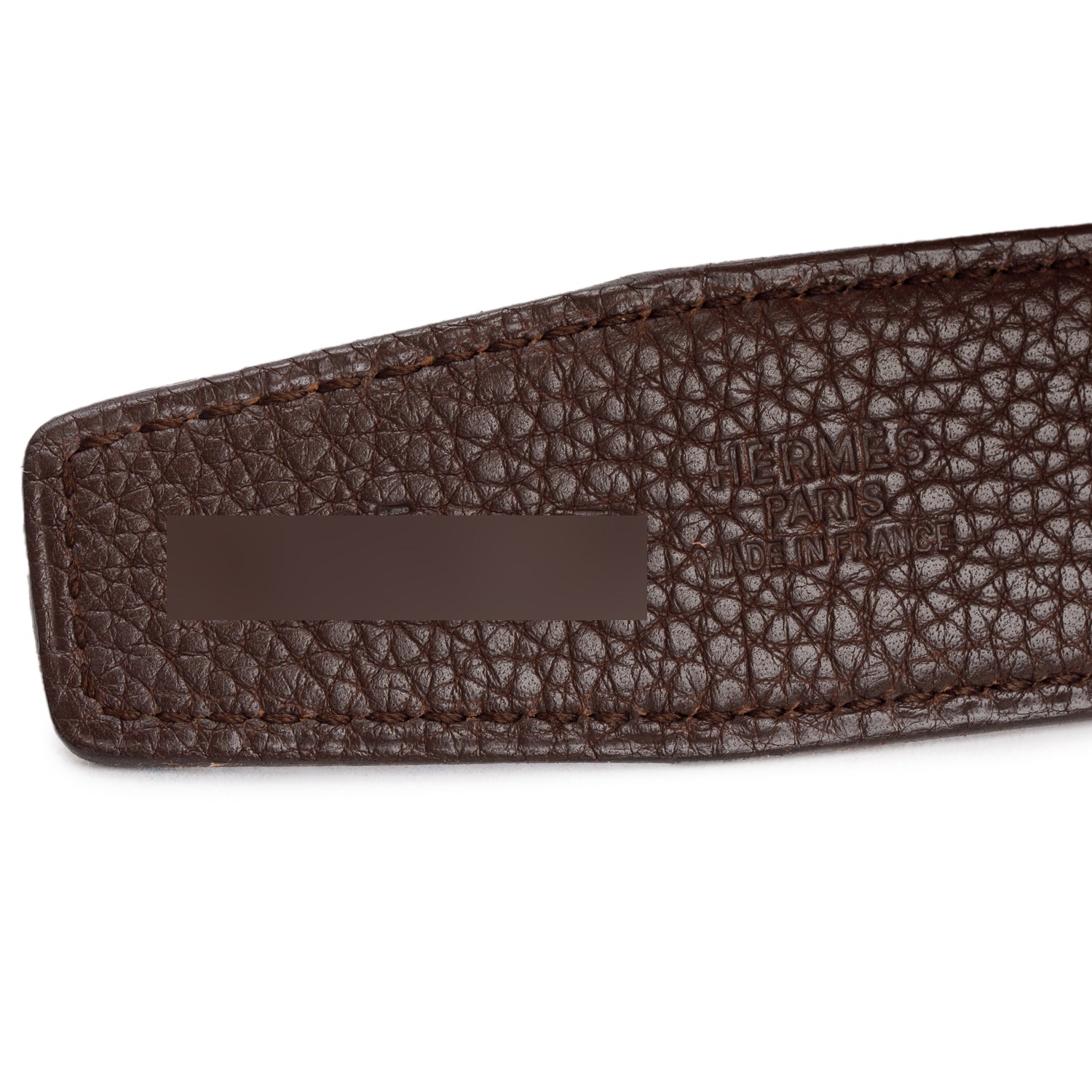 Hermes Noir/Chocolat Neve Reversible Leather 32 MM H Belt Kit, Size 85