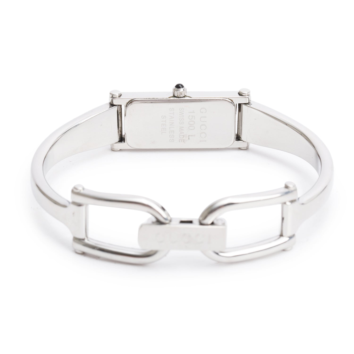 Gucci Stainless Steel 1500 Series Quartz Watch Blue Dial