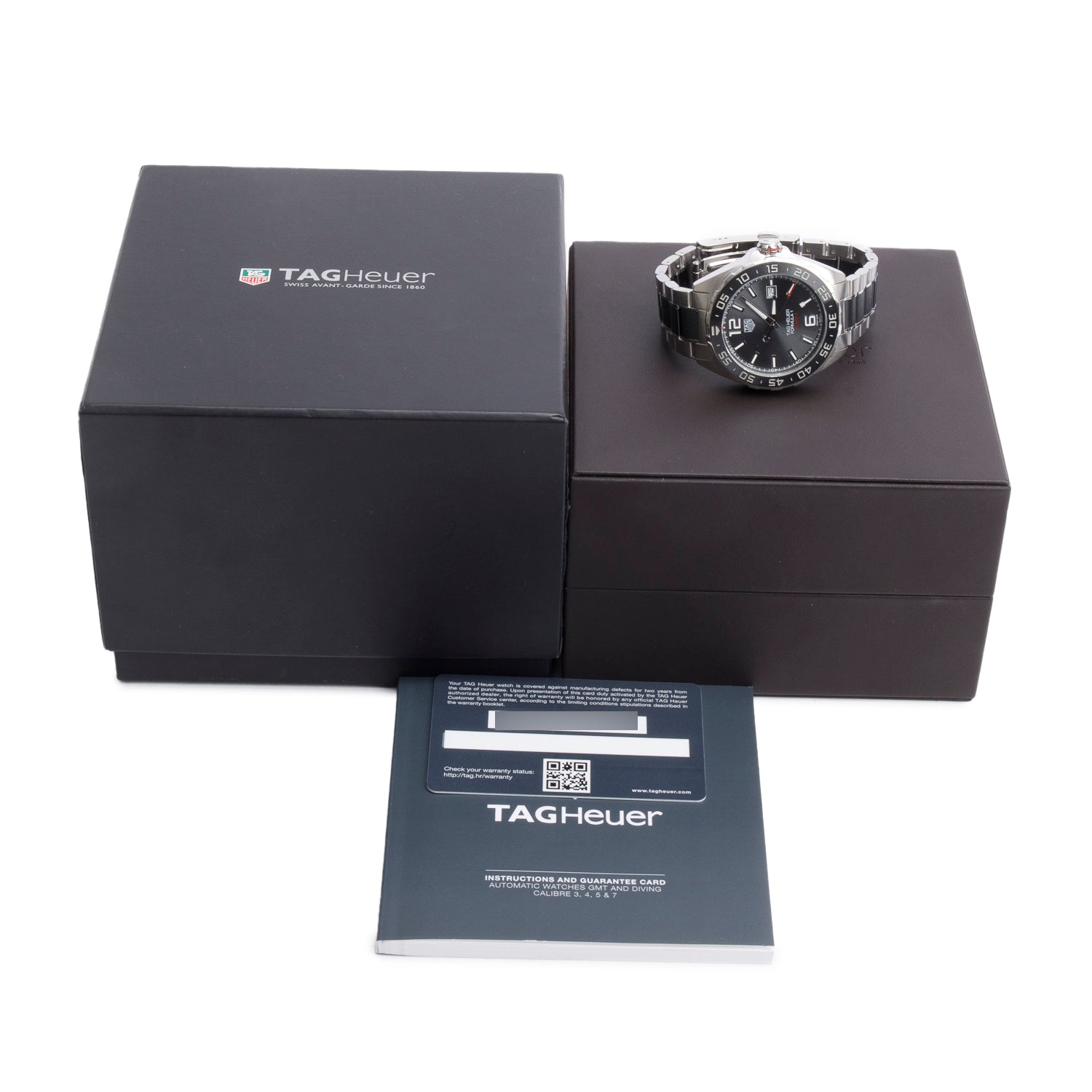 Tag Heuer Stainless Steel & Ceramic Formula 1 43 MM Calibre 5 Automatic Watch Grey Dial WAZ2011 w/ Box & Papers