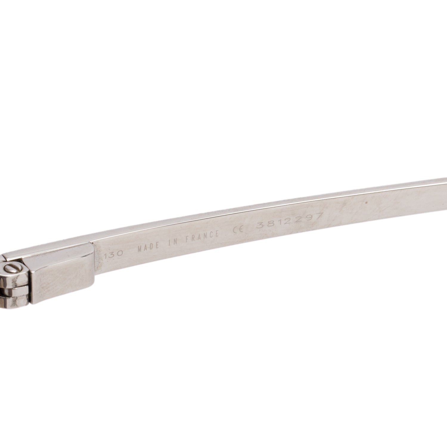 Cartier 130 Two-Tone Metal Santos Dumont Aviator Sunglasses