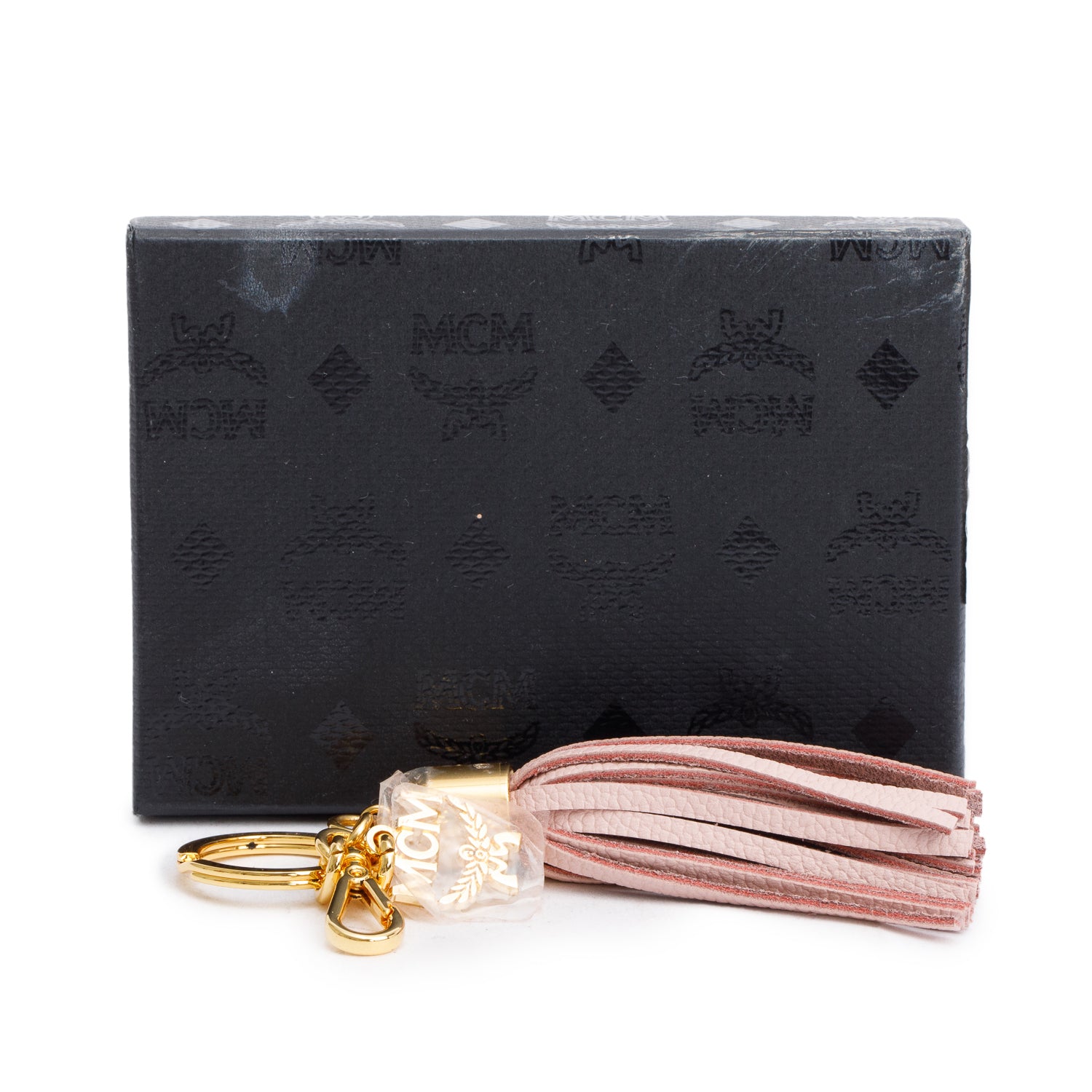 MCM Leather Tassel Keychain w/ Box