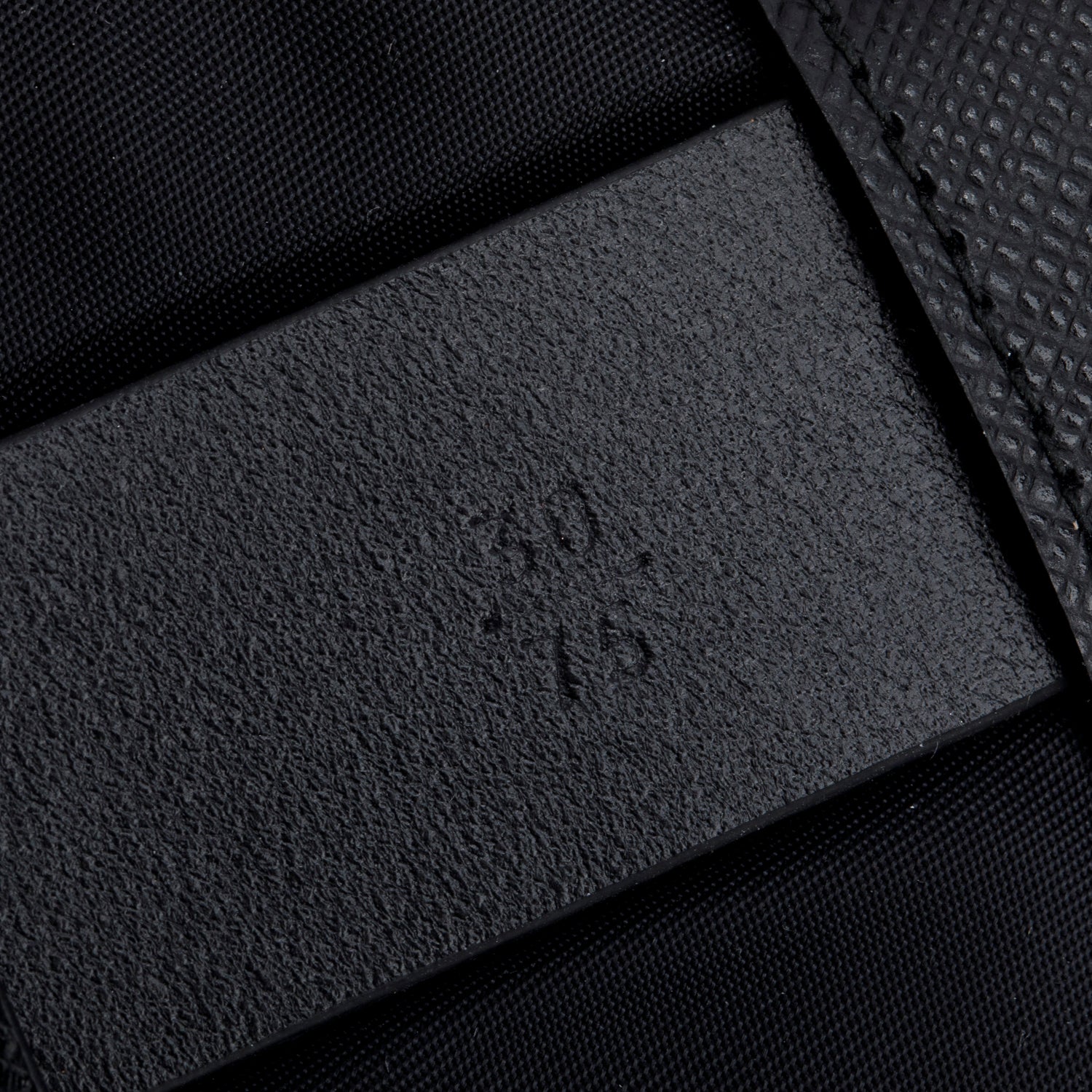 Prada Black Saffiano Belt with Tessuto Nylon Mini Pouch Size 75 30