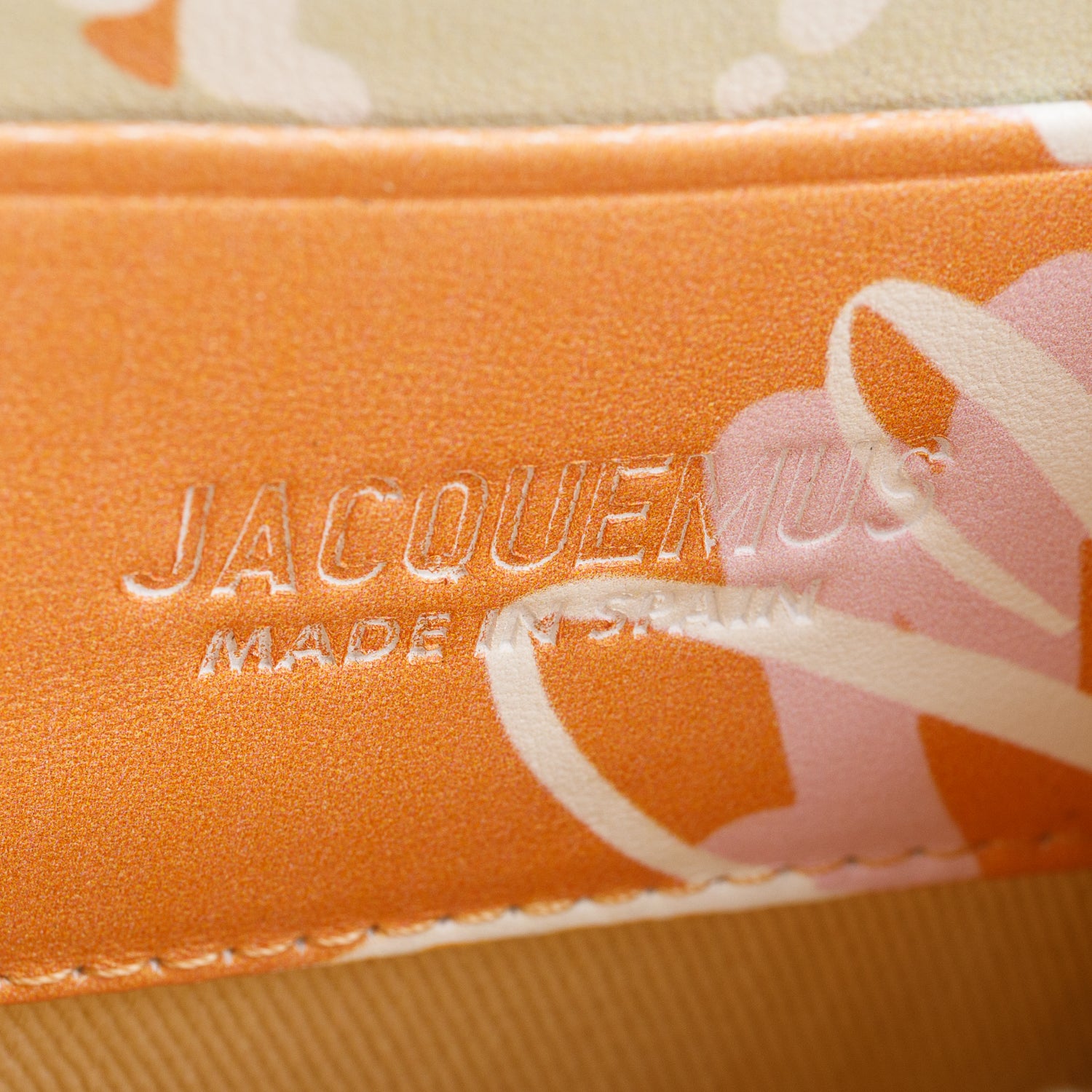 Jacquemus Orange Floral Print Le Gadjo Mini Bag