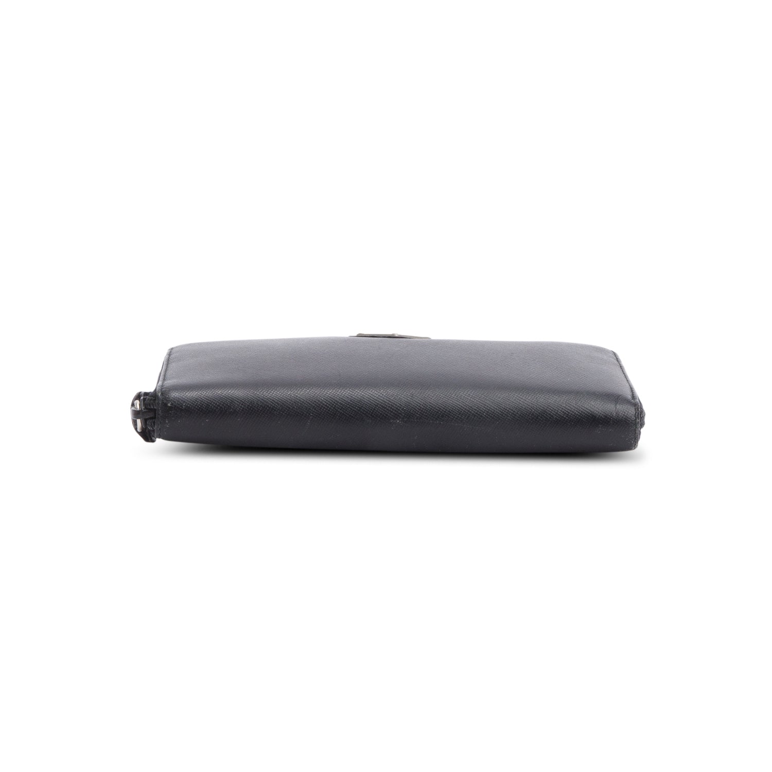 Prada Black Large Saffiano Leather Wallet