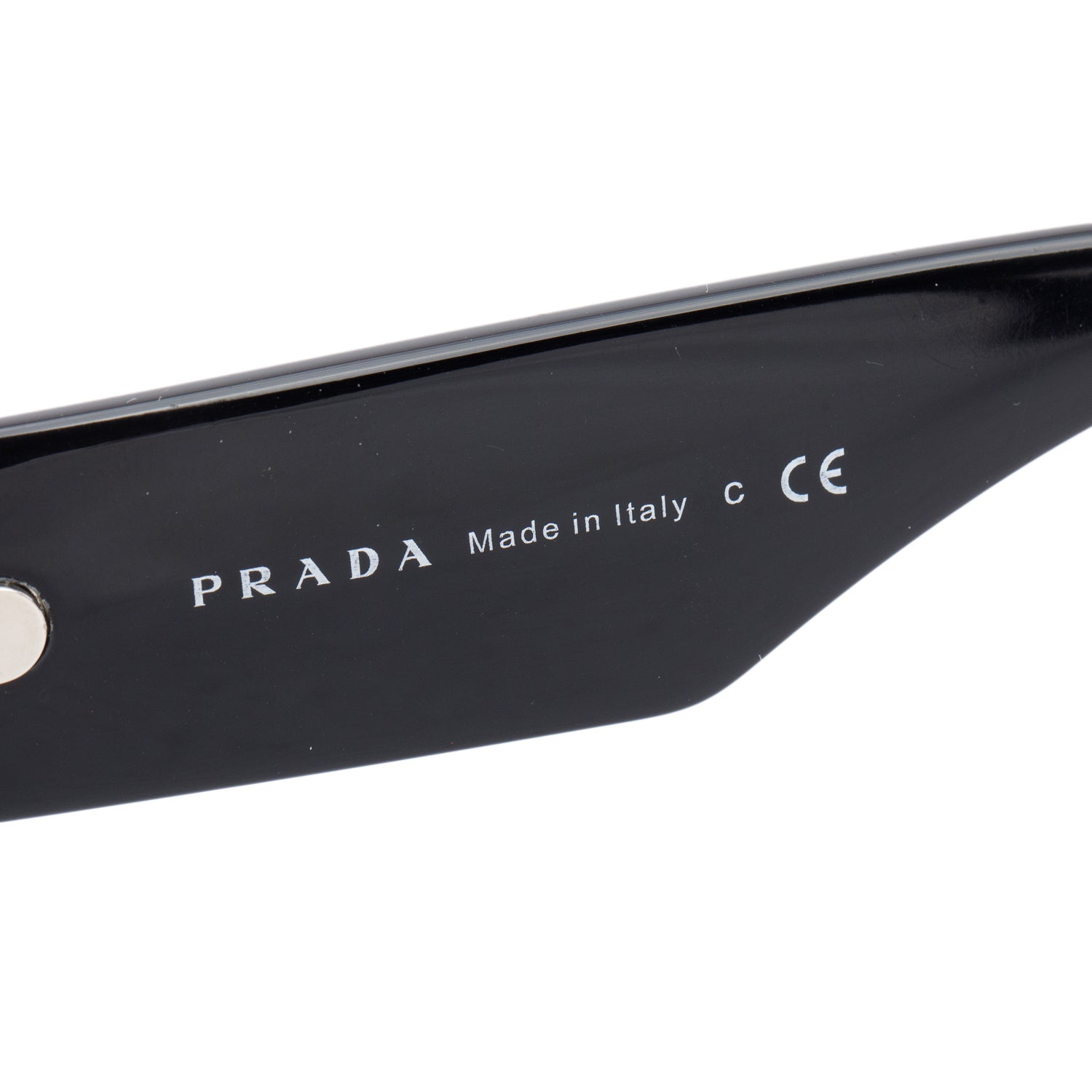 Prada SPR27Q Black Acetate Cat Eye Sunglasses w/ Box, Case & Authenticity Card