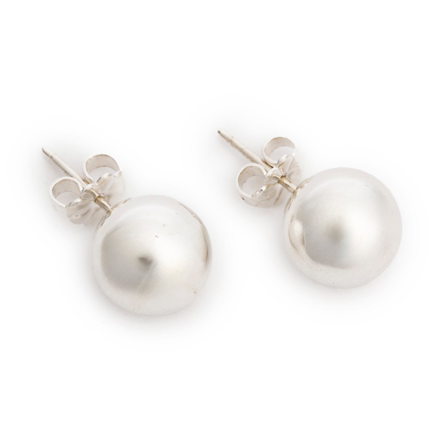 Tiffany & Co. Sterling Silver HardWear 10 MM Ball Earrings