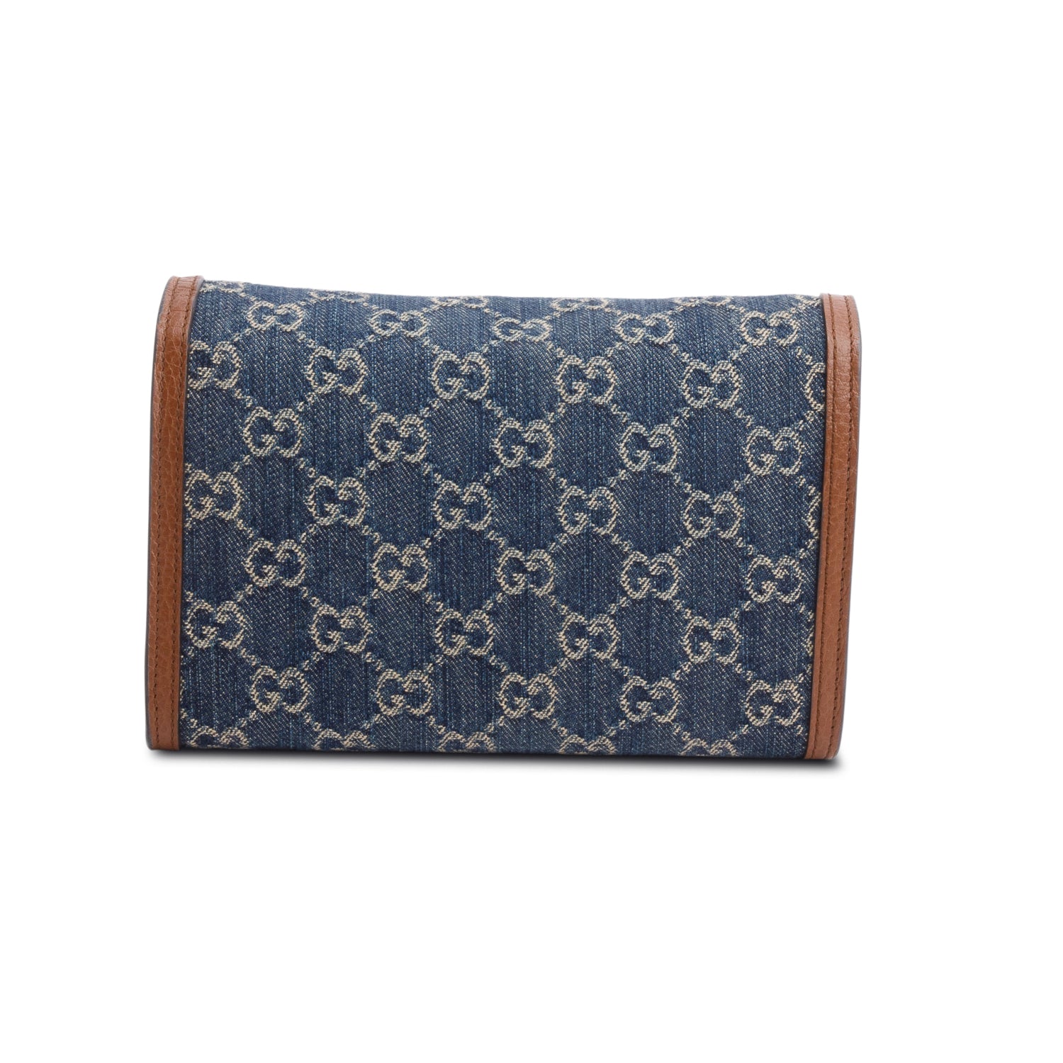 Gucci Blue GG Denim Mini Dionysus Wallet on Chain