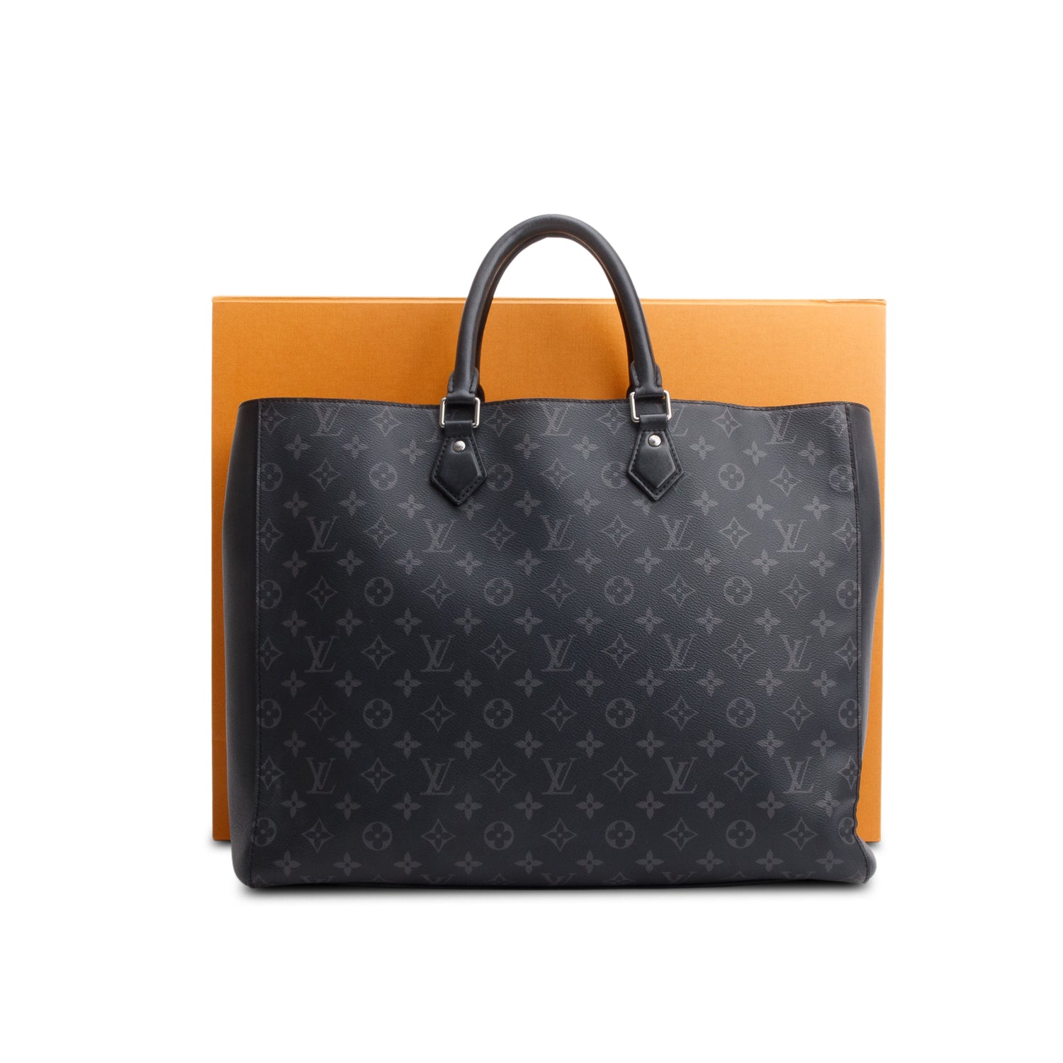 Louis Vuitton 2021 Black Monogram Eclipse Grand Sac w/ Pouch, Box & Receipt