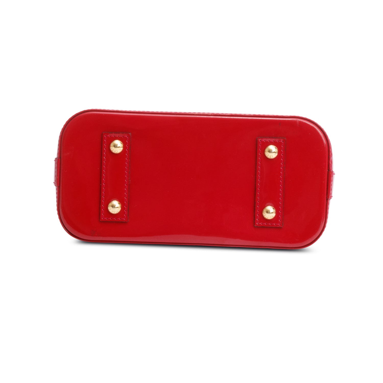 Louis Vuitton Red Vernis Alma BB w/ Strap