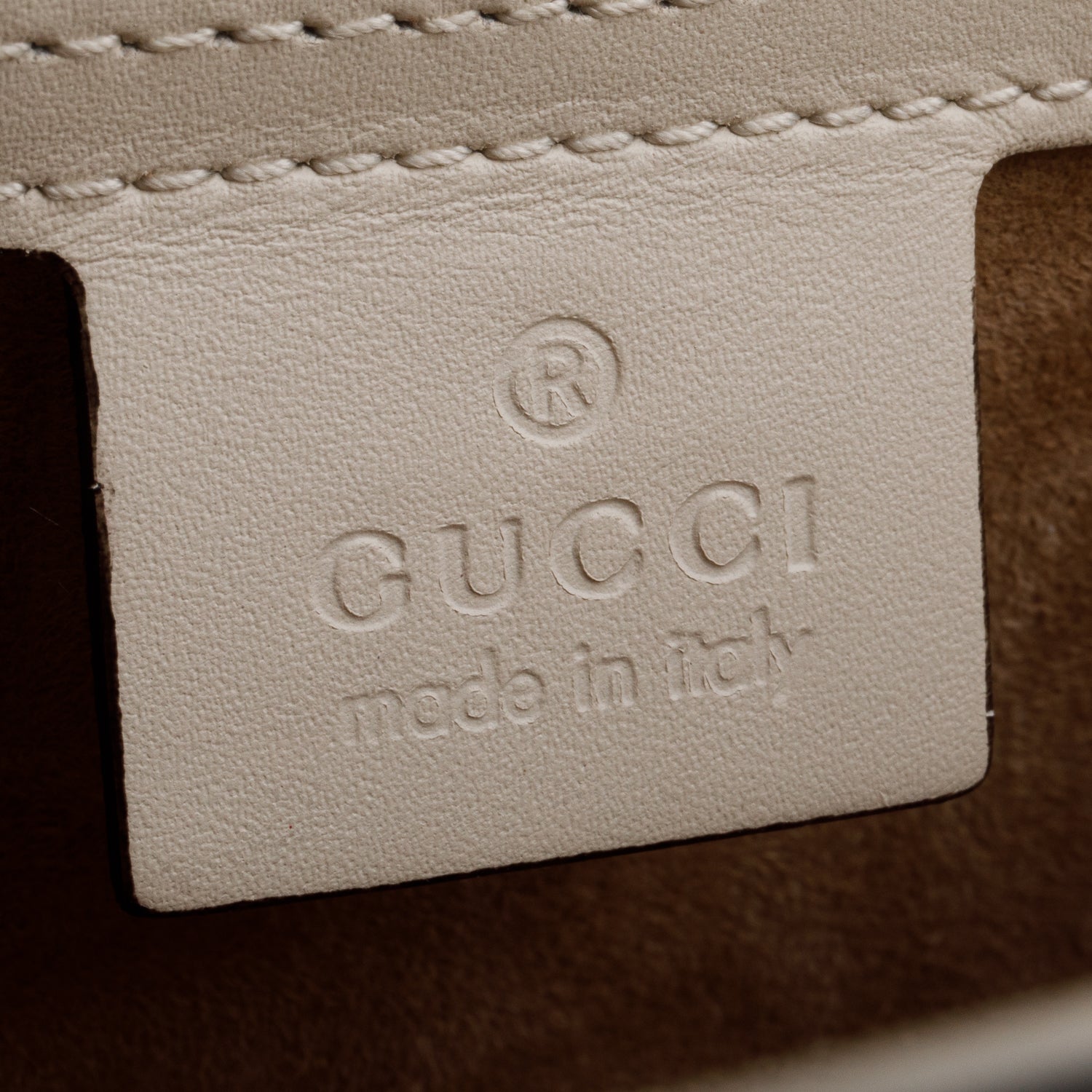 Gucci White Calfskin Leather Small Sylvie Shoulder Bag w/ Straps