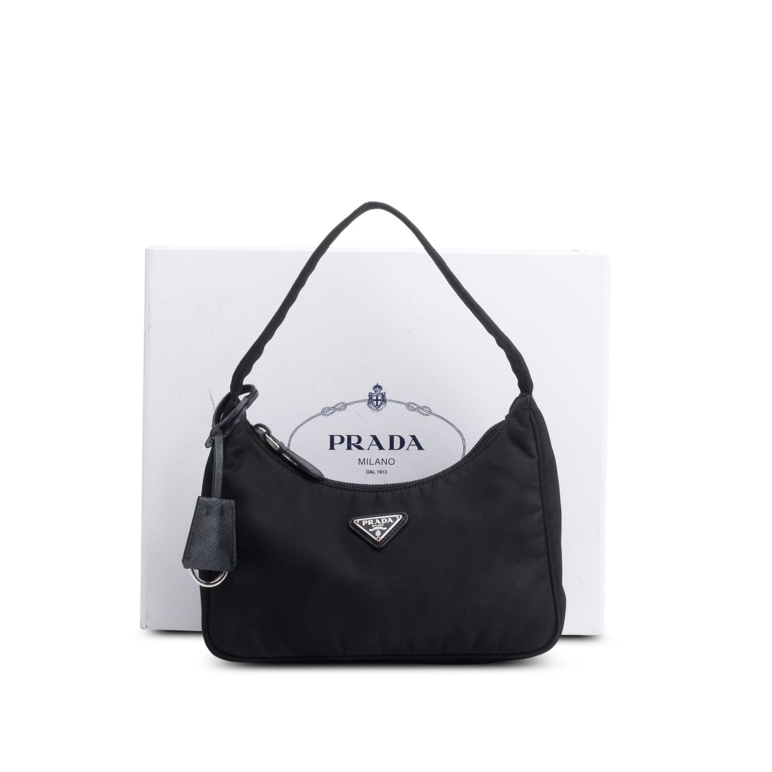 Prada 2021 Black Re-Edition 2000 Re-Nylon Mini Bag w/ Box & Authenticity Card