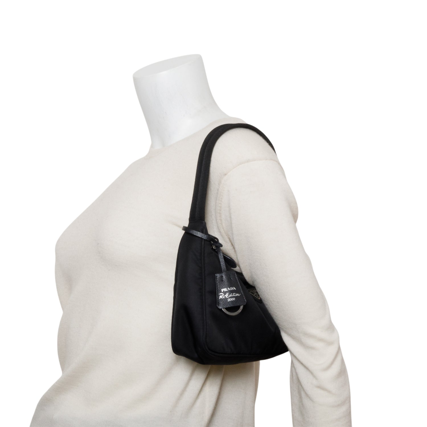 Prada 2021 Black Re-Edition 2000 Re-Nylon Mini Bag w/ Box & Authenticity Card