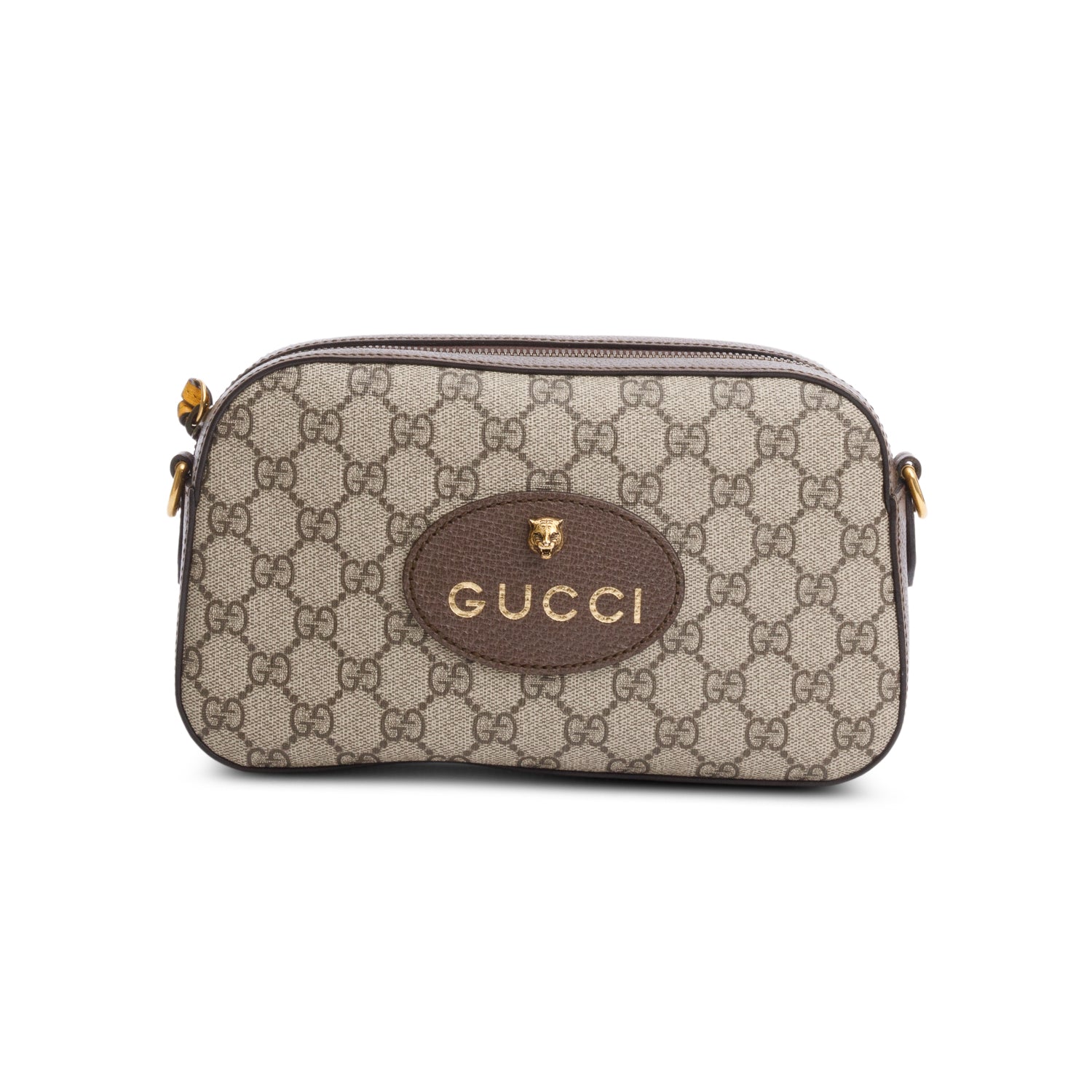 Gucci 2022 GG Supreme Monogram Web Neo Vintage Shoulder Bag w/ Box, Strap & Receipt