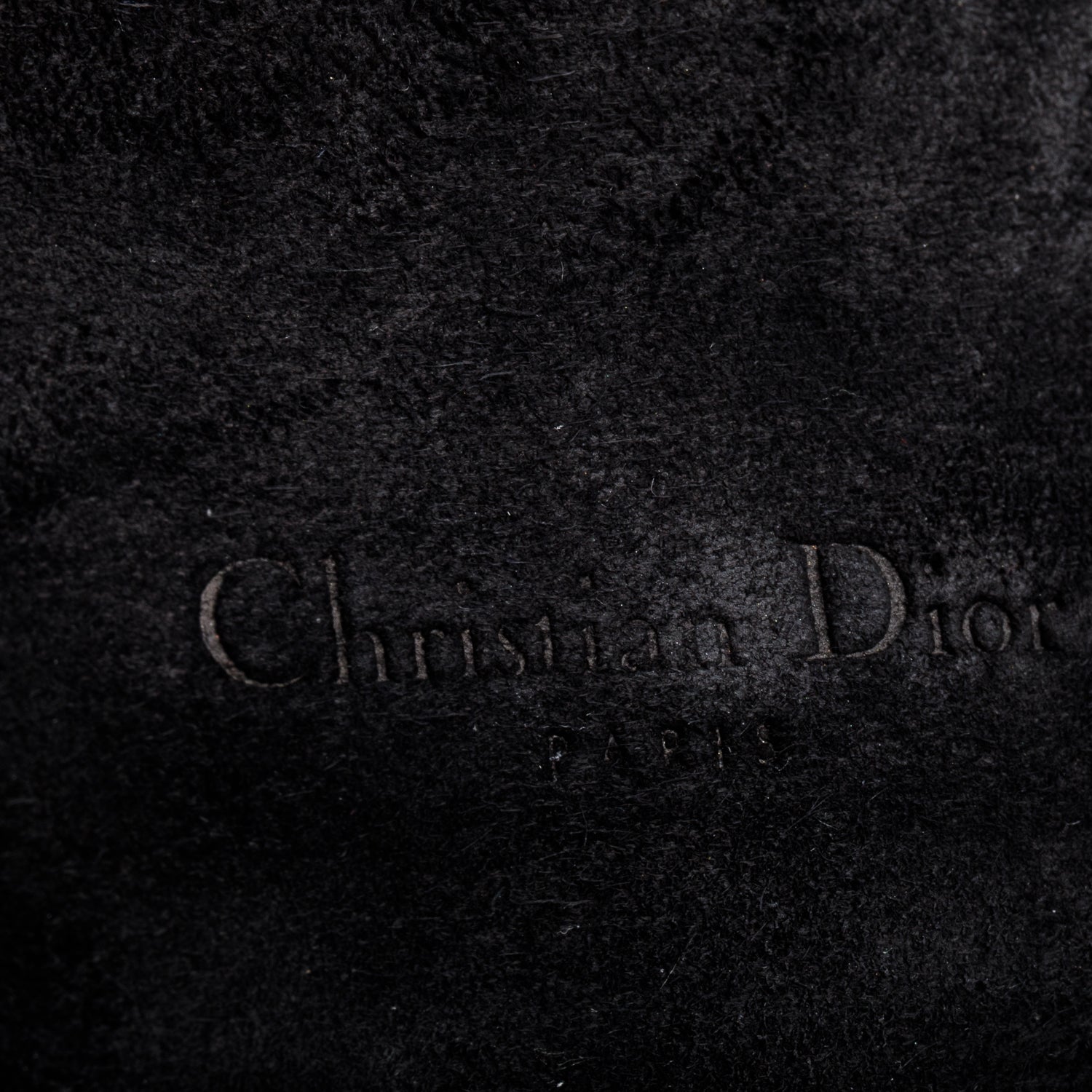 Christian Dior Black Grained Calfskin Saddle Belt Bag w/ Box & Receipt