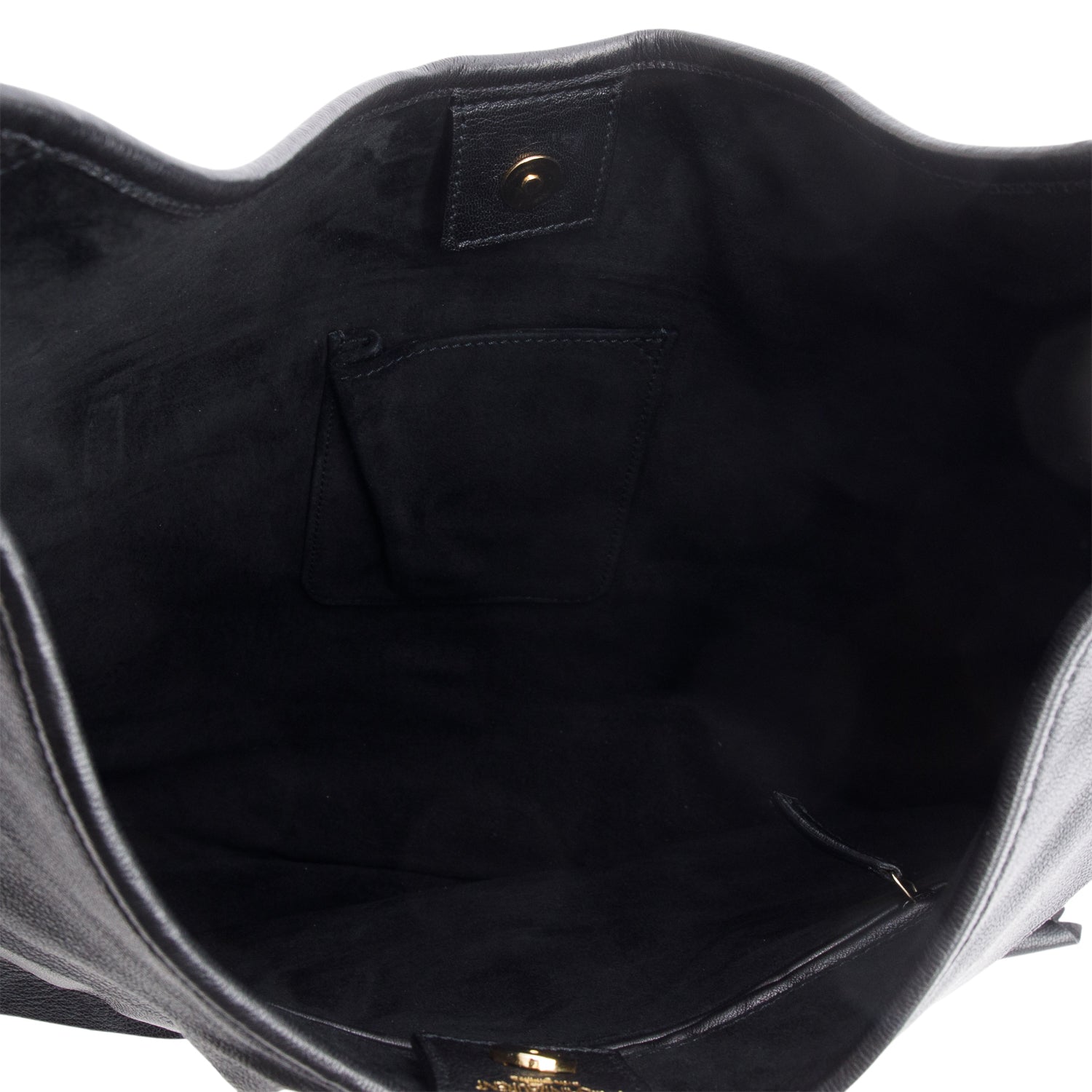 Saint Laurent Black Leather Large St. Tropez Tote