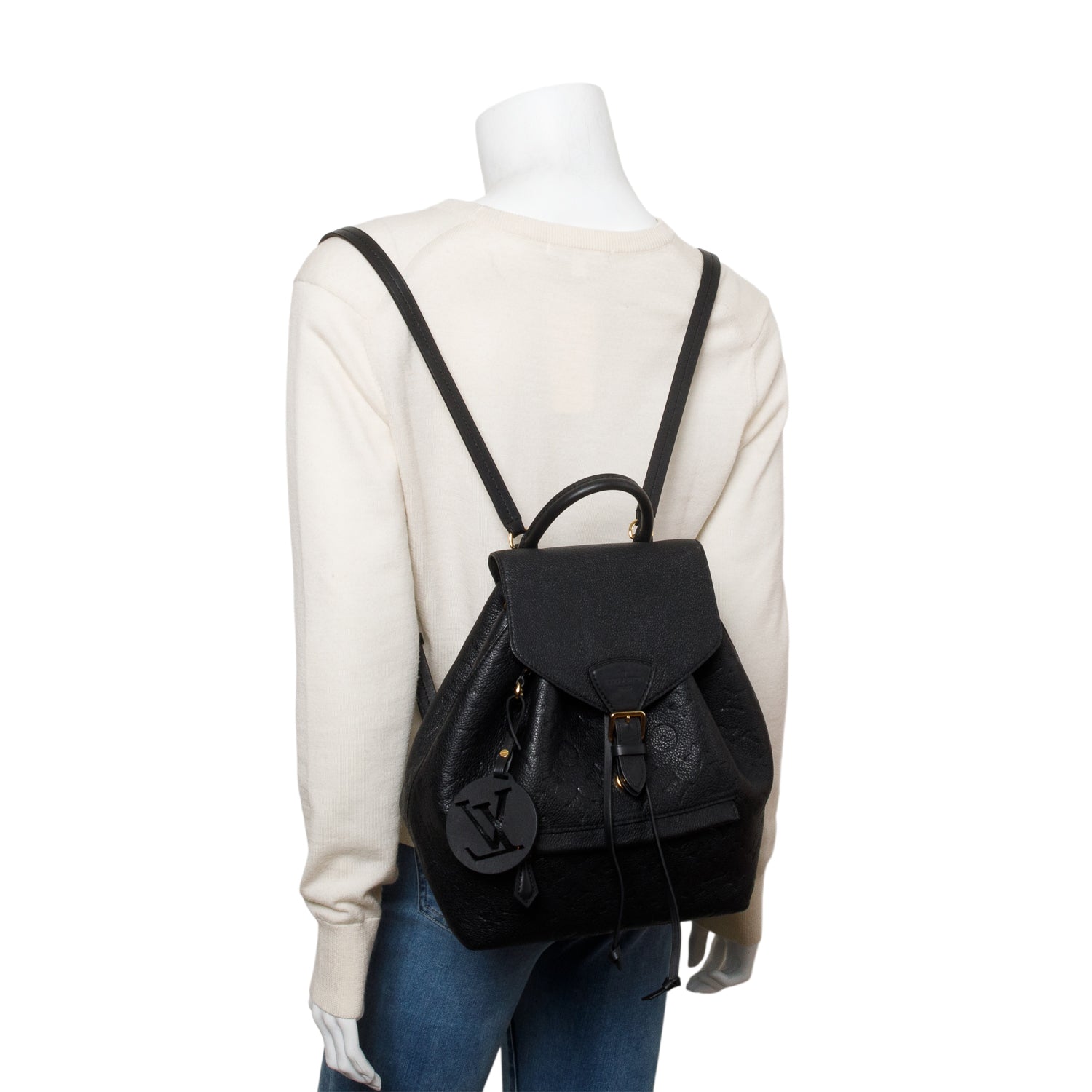 Louis Vuitton Black Empreinte Mountsouris PM Backpack