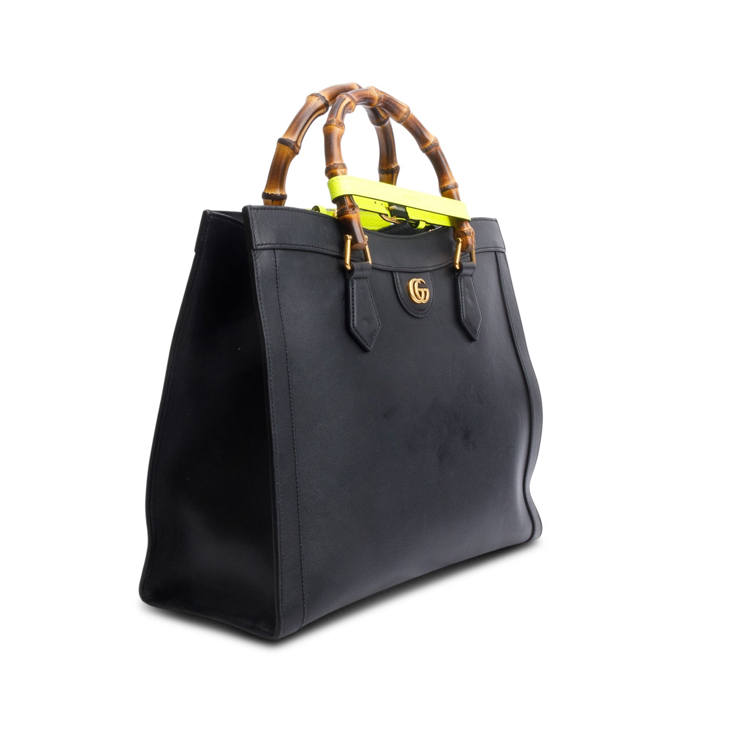 Gucci Black Calfskin Large Diana Tote w/ Box & Receipt