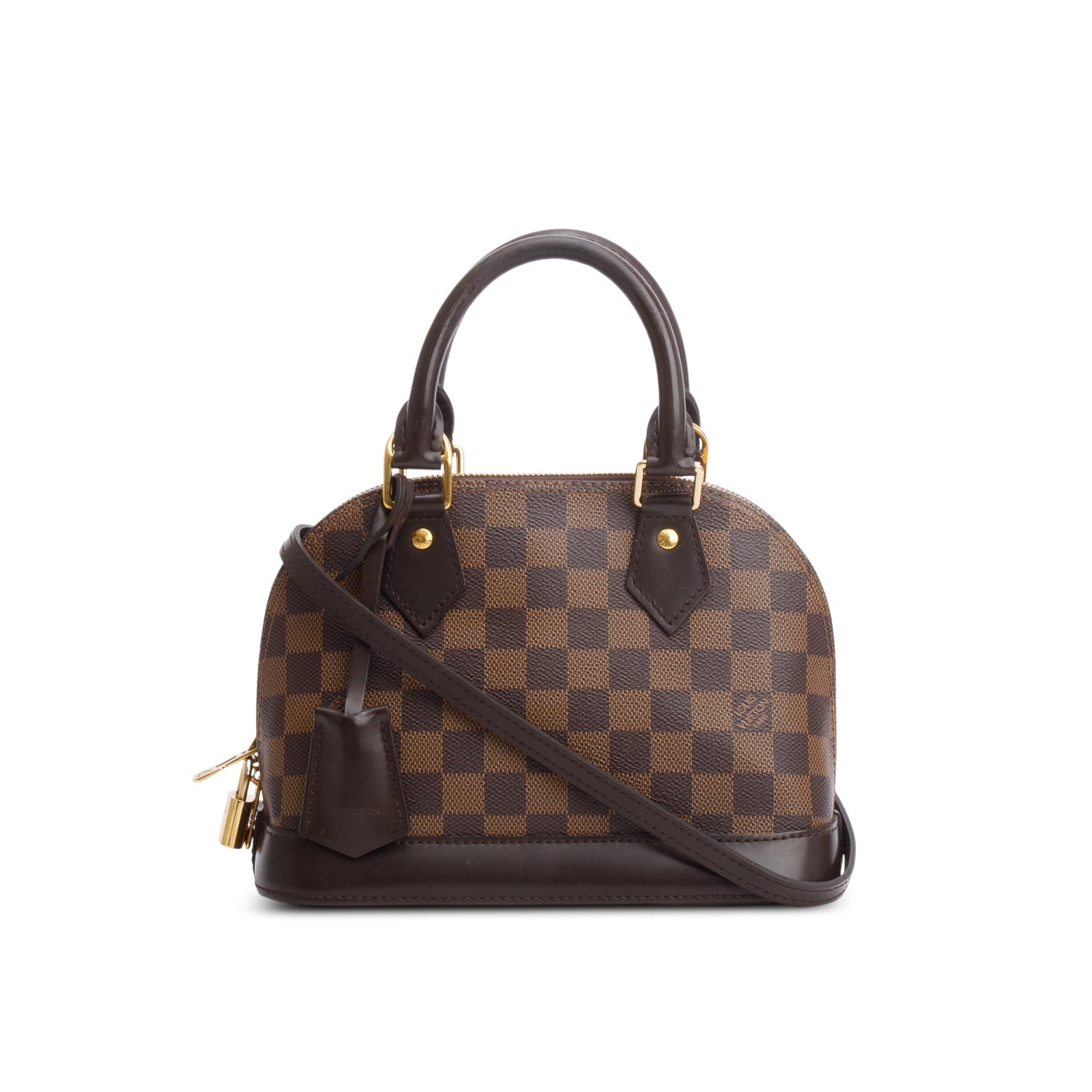 Louis Vuitton 2020 Damier Ebene Alma BB w/ Strap