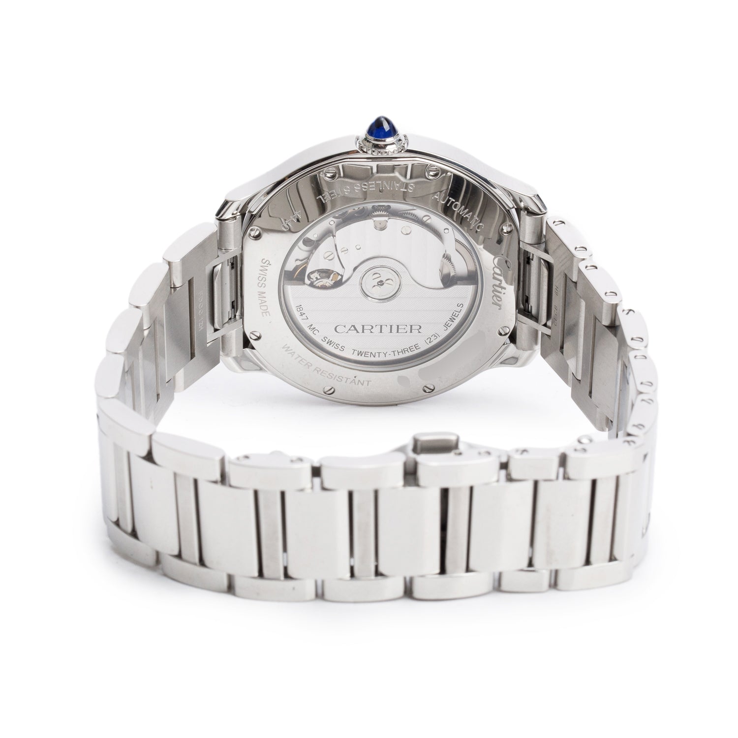 Cartier Stainless Steel Ronde Must de Cartier 40 MM Automatic Watch 4440 w/ Box & Papers