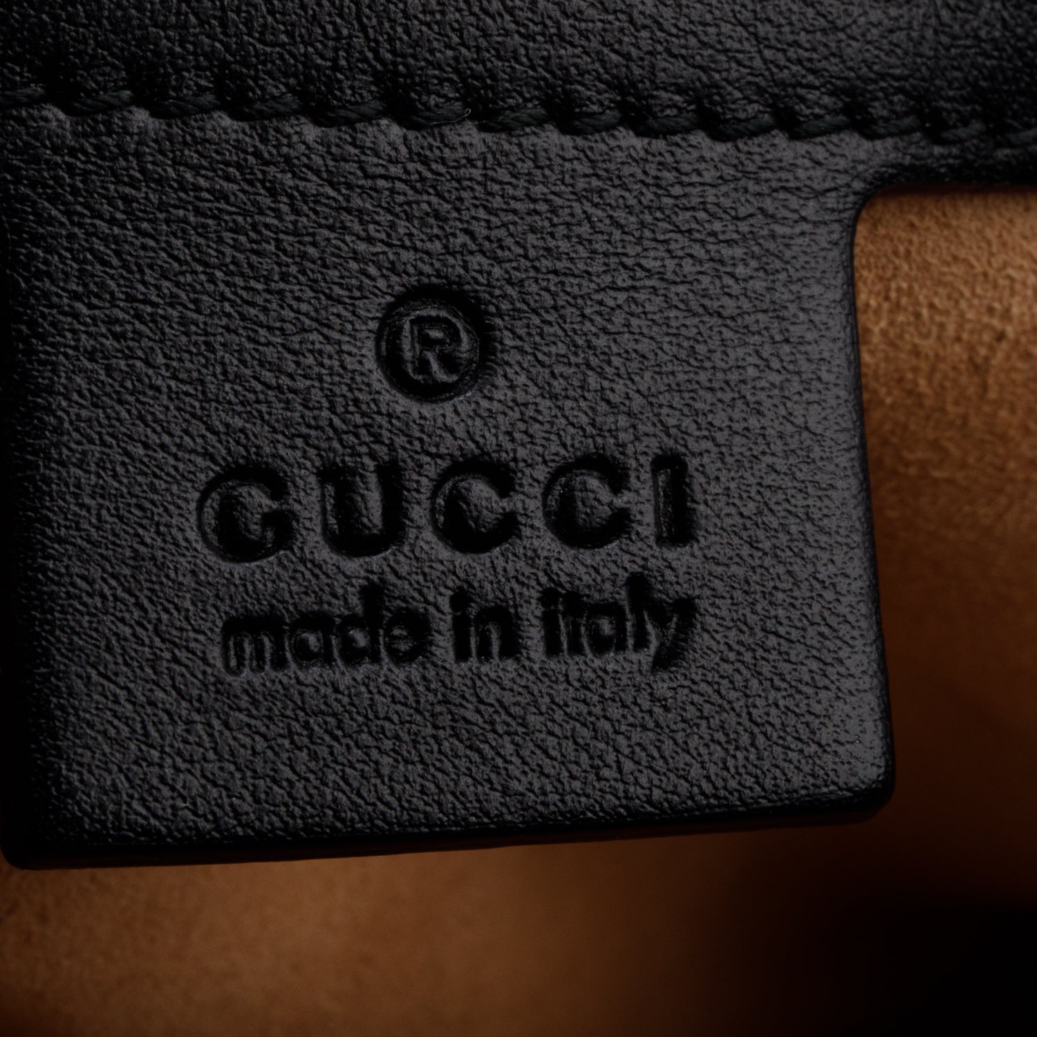 Gucci Black Leather Marmont Large Shoulder Bag