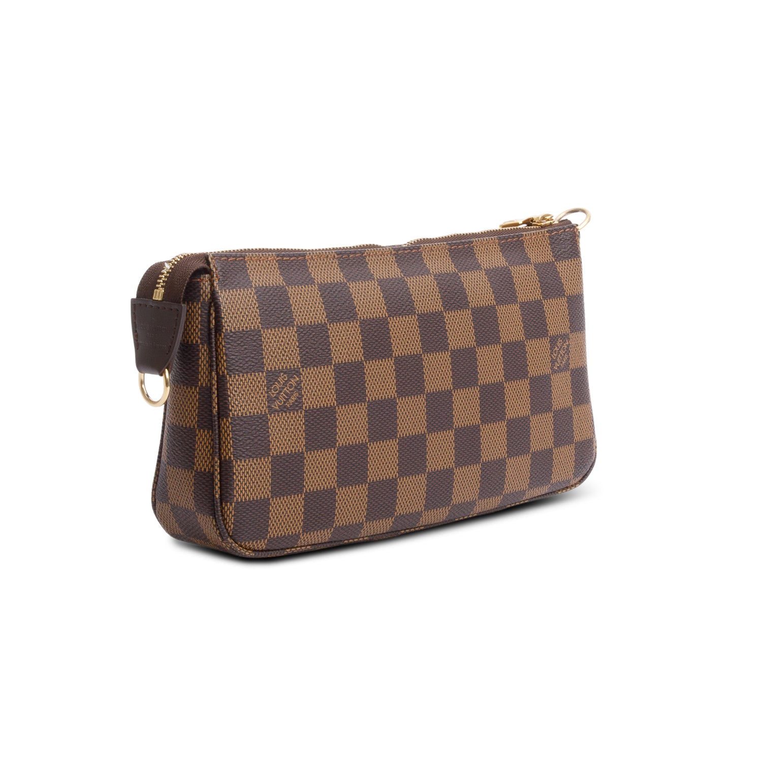 Louis Vuitton Damier Ebene Pochette Accessories w/ Strap
