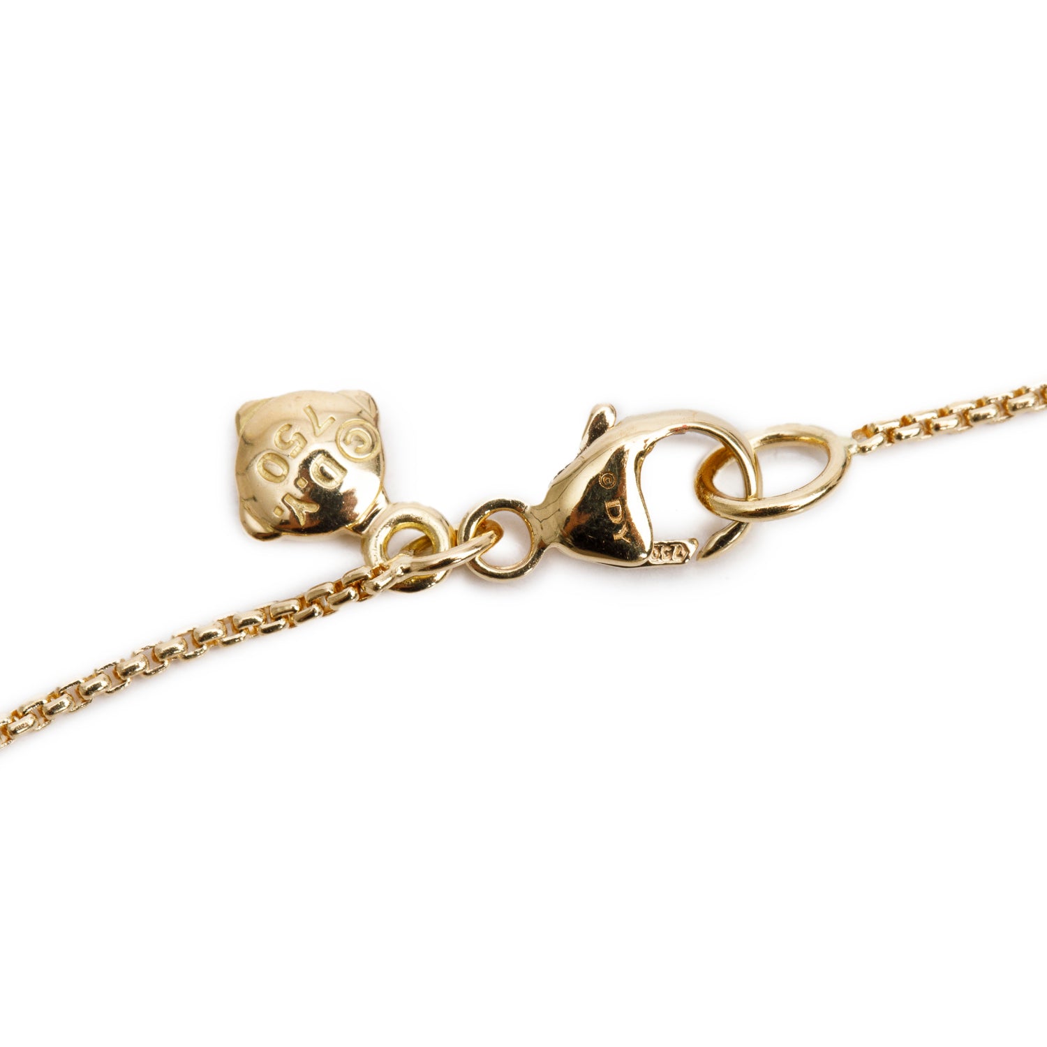 David Yurman 18k Yellow Gold Diamond Starburst Pendant Necklace, 11 MM