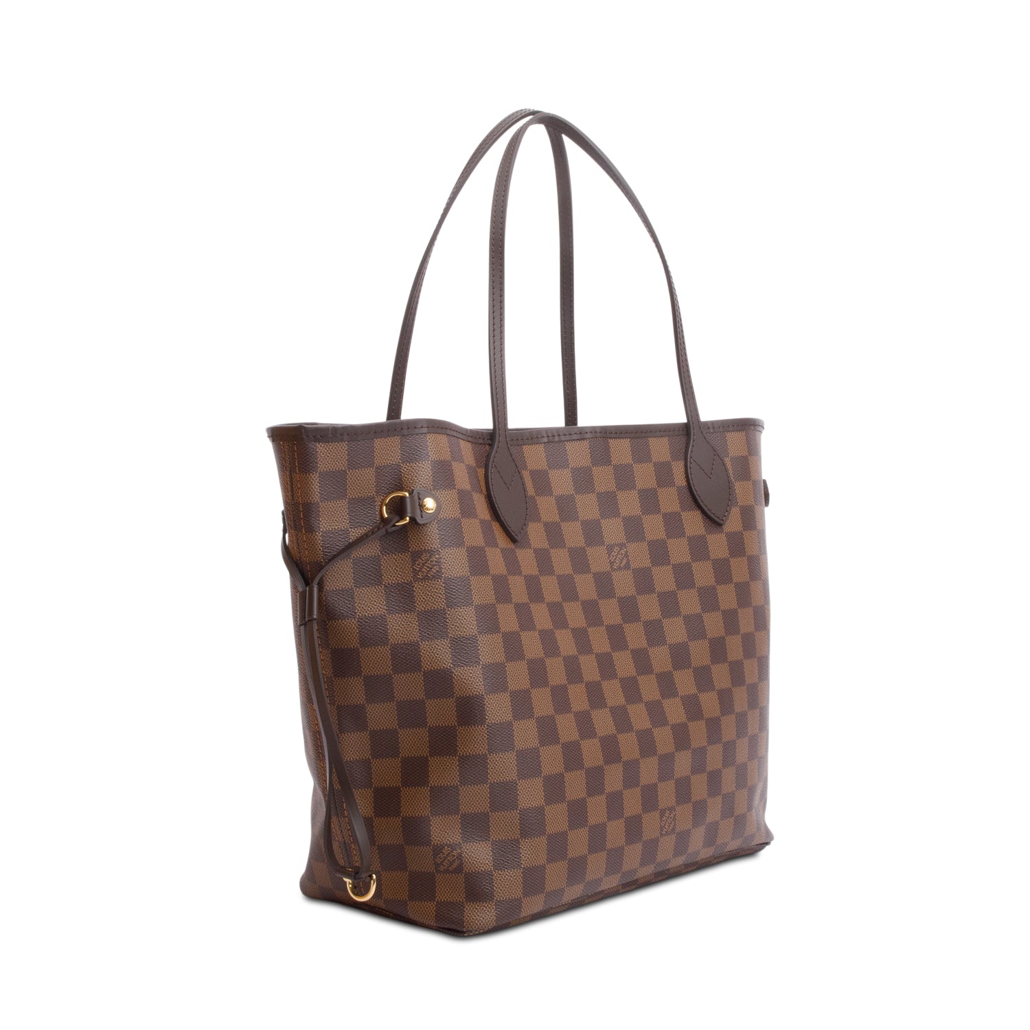 Louis Vuitton Damier Ebene Neverfull MM w/ Pouch & Box