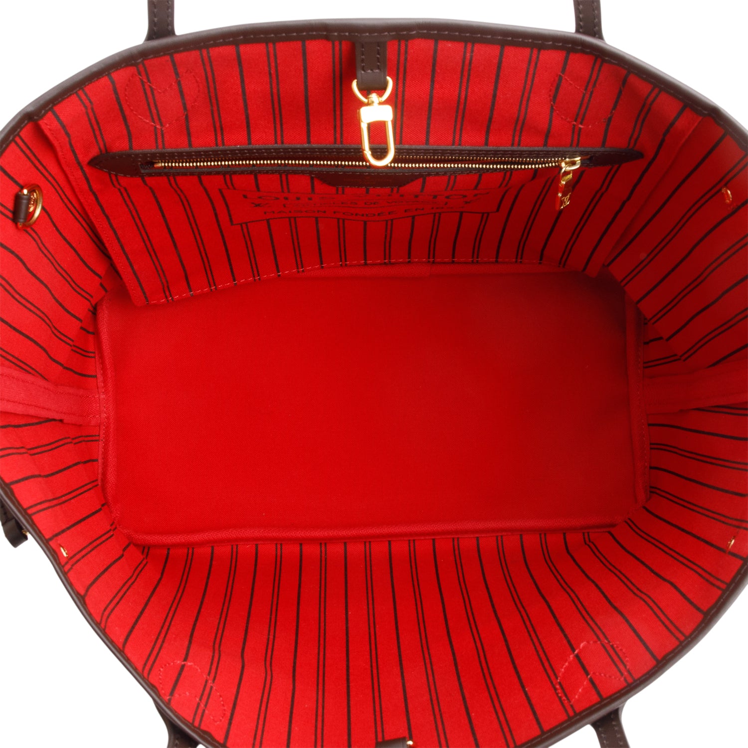 Louis Vuitton Damier Ebene Neverfull MM w/ Pouch & Box