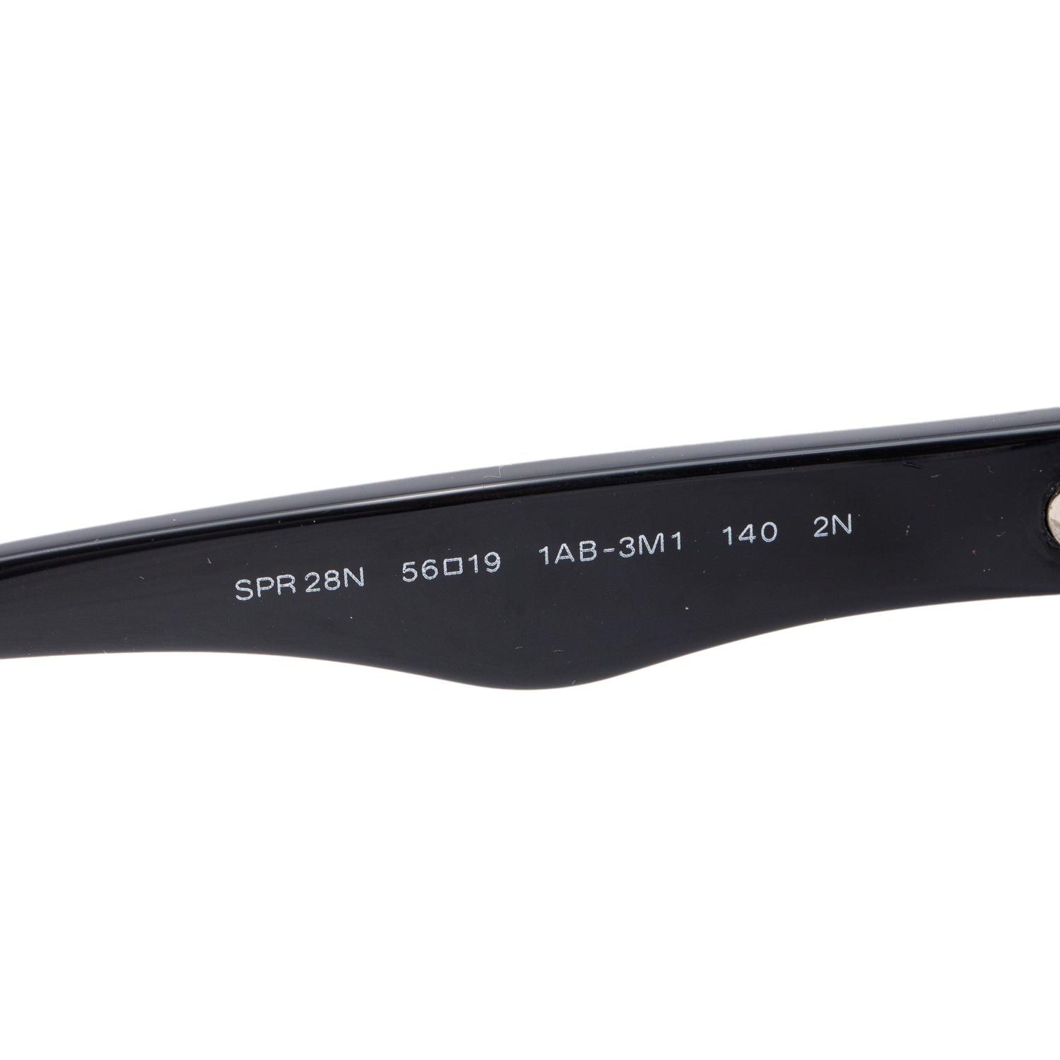 Prada SPR28N Black Acetate Baroque Cat-Eye Sunglasses w/ Case