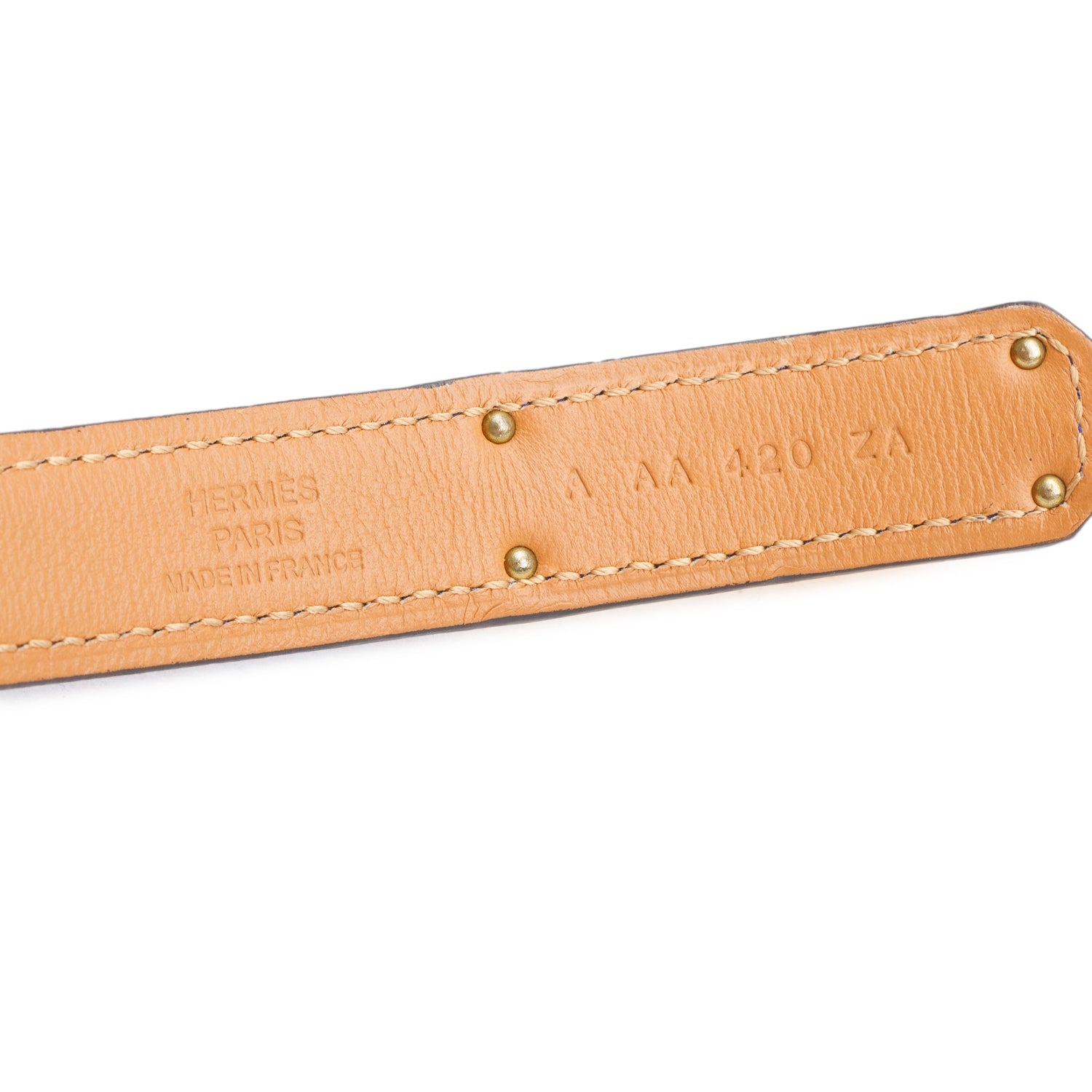 Hermes Bluer Epsom Leather Kelly 18 Belt w/ Box
