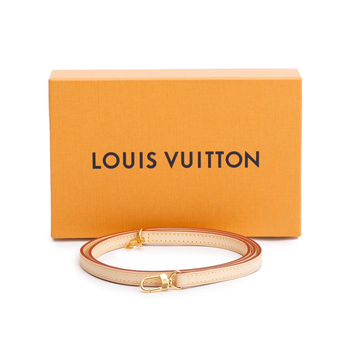 Louis Vuitton Vachetta Leather 12 MM Shoulder Strap w/ Box