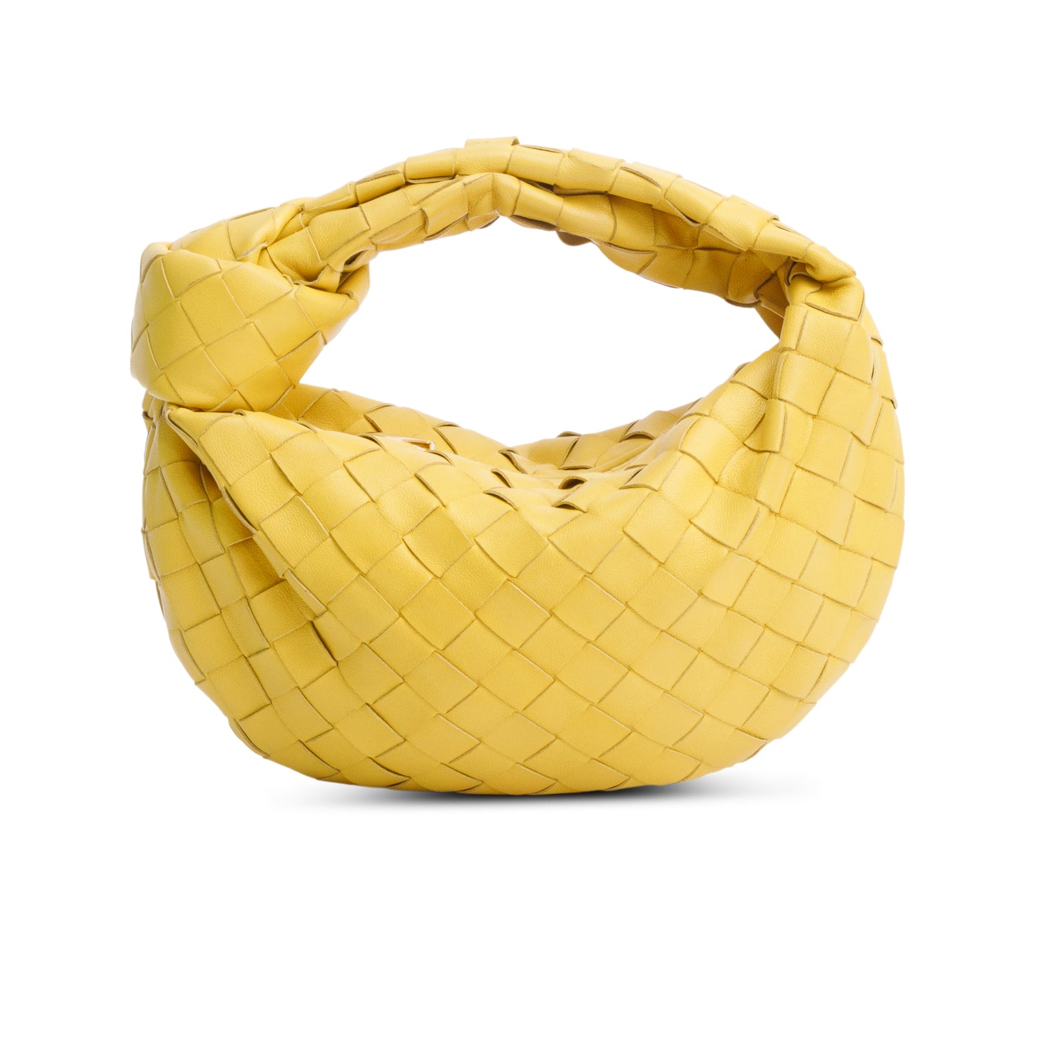 Bottega Veneta Yellow Intrecciato Leather Mini Jodie Bag w/ Box