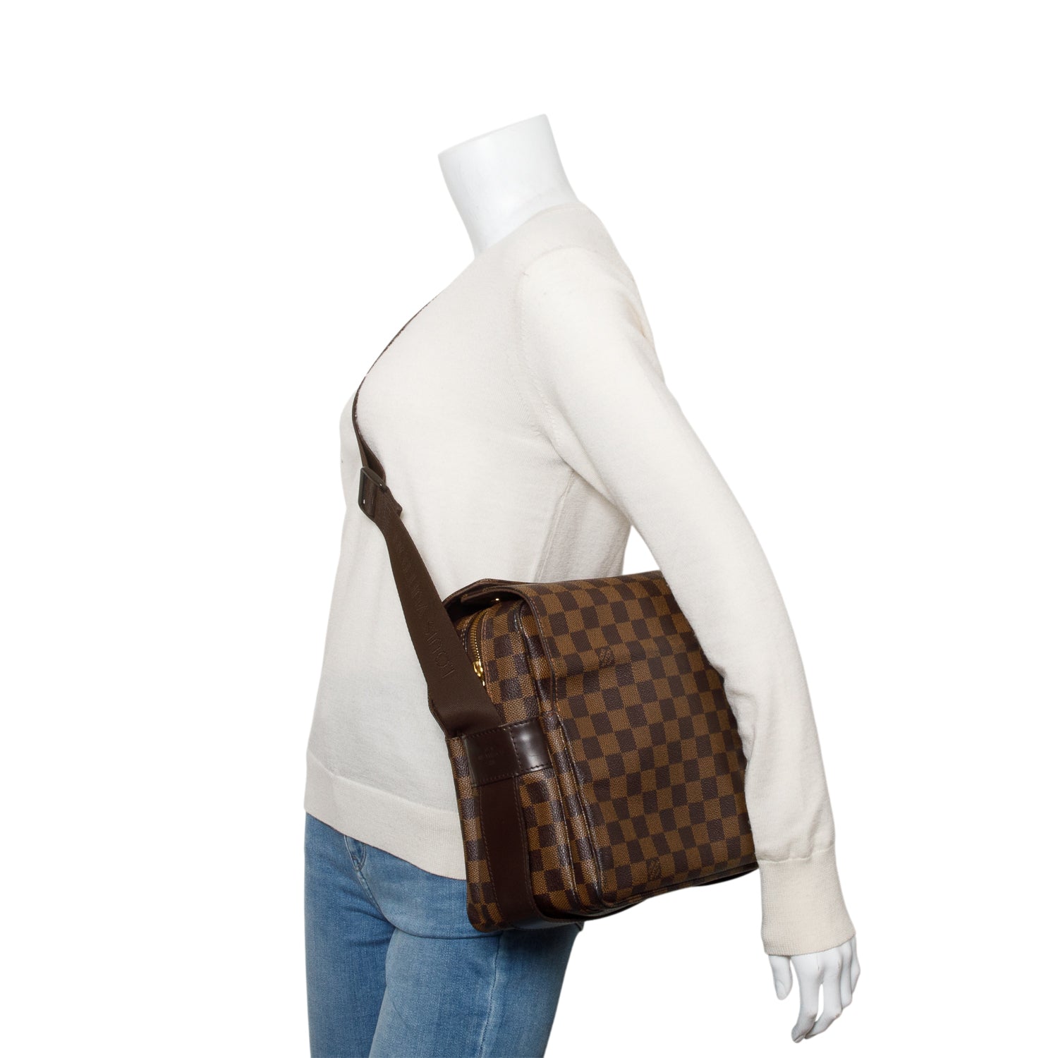 Louis Vuitton Damier Ebene Naviglio Messenger Bag