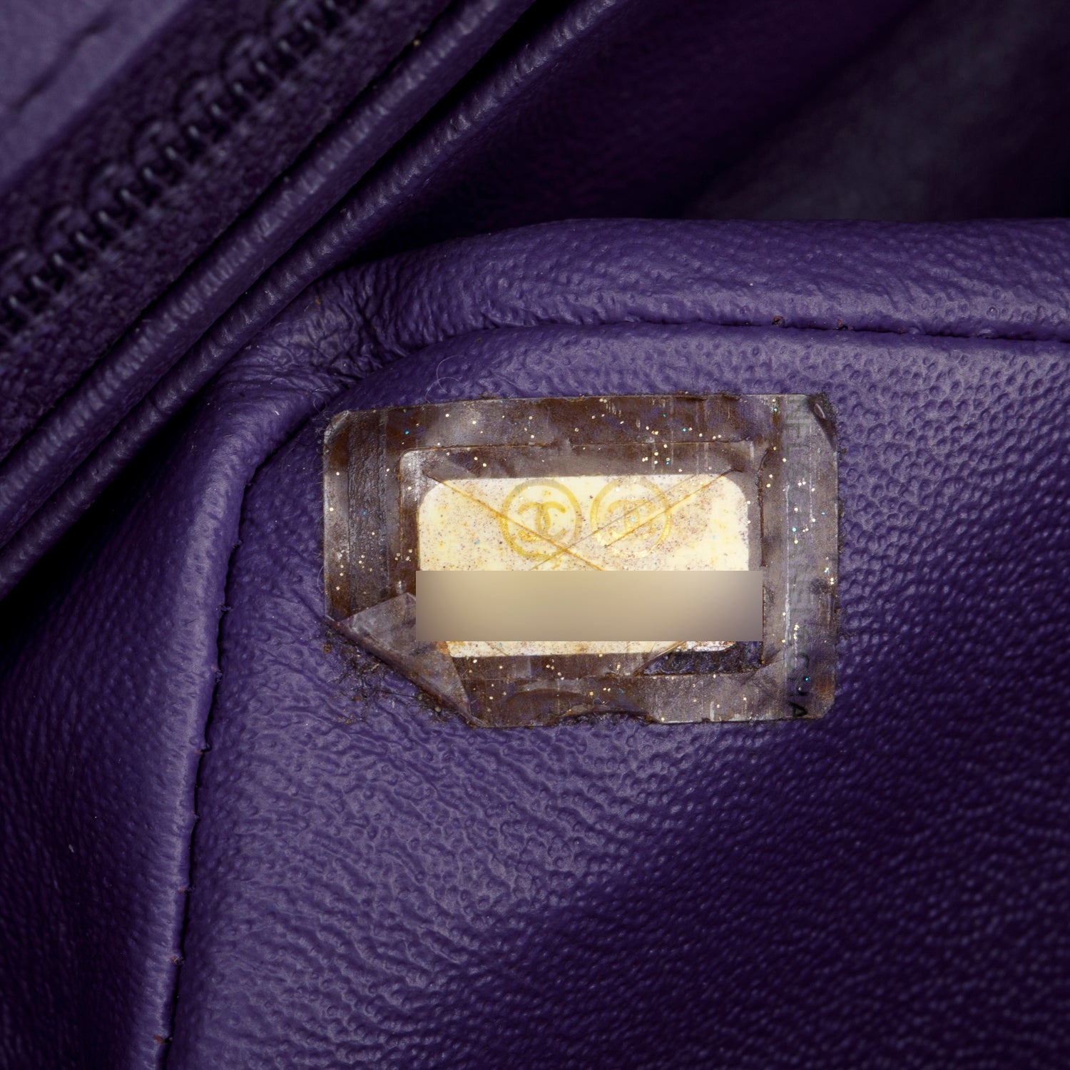 Chanel Quilted Purple Lambskin Mini Rectangular Flap Bag