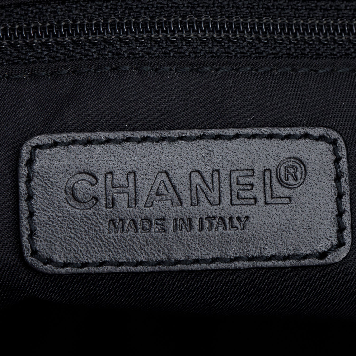 Chanel Black Nylon Travel Ligne Bowling Bag w/ Authenticity Card