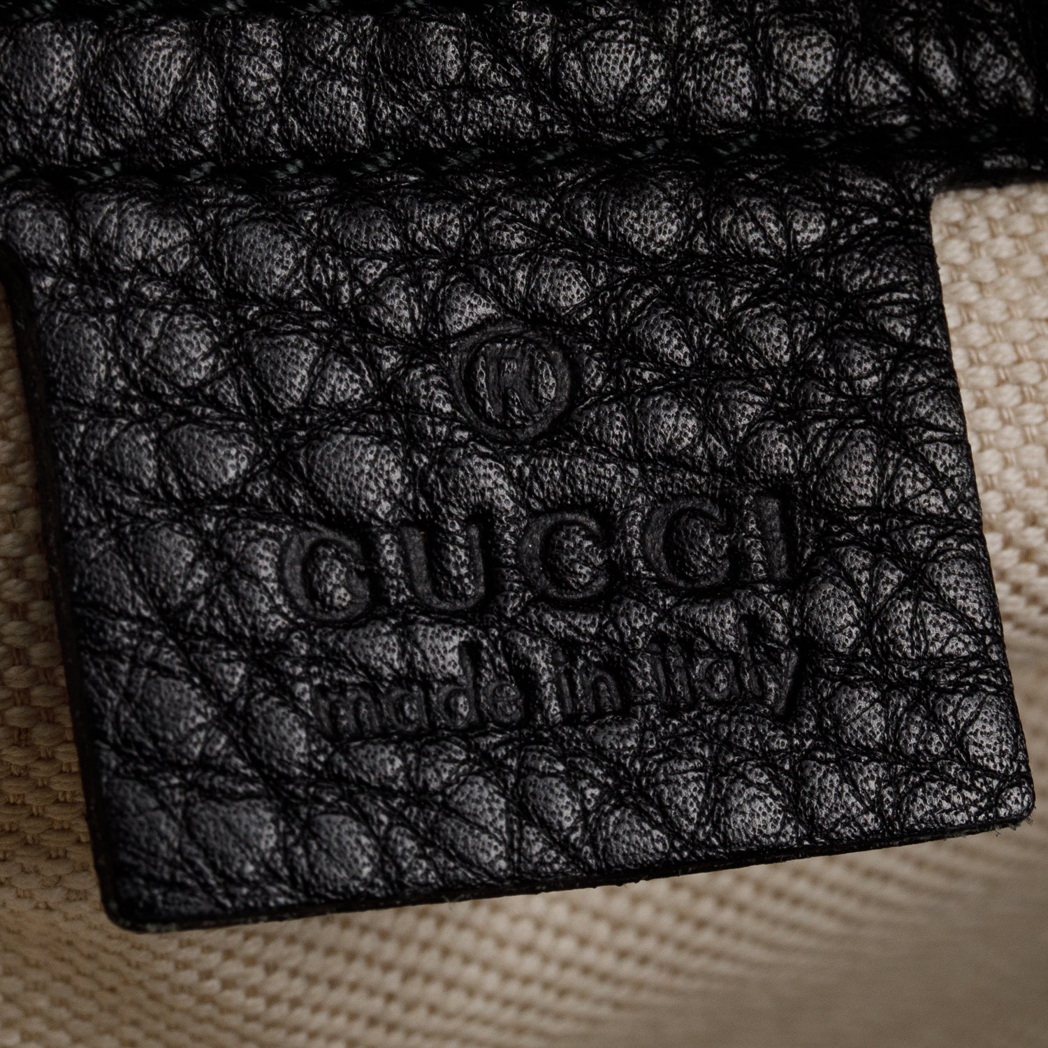 Gucci Black Leather Medium Web Boston Bag