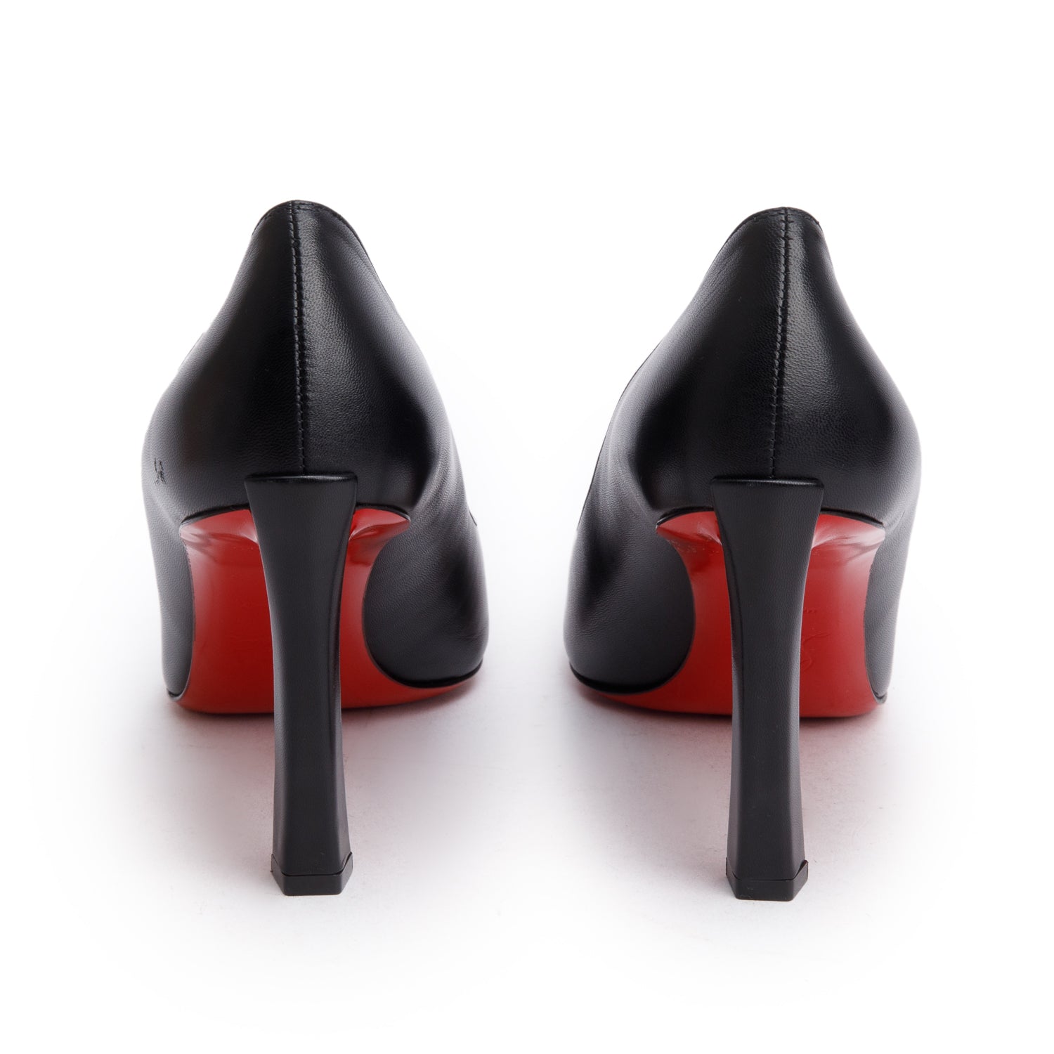 Christian Louboutin Black Leather Condora 85 Pumps, Size 39 w/ Box