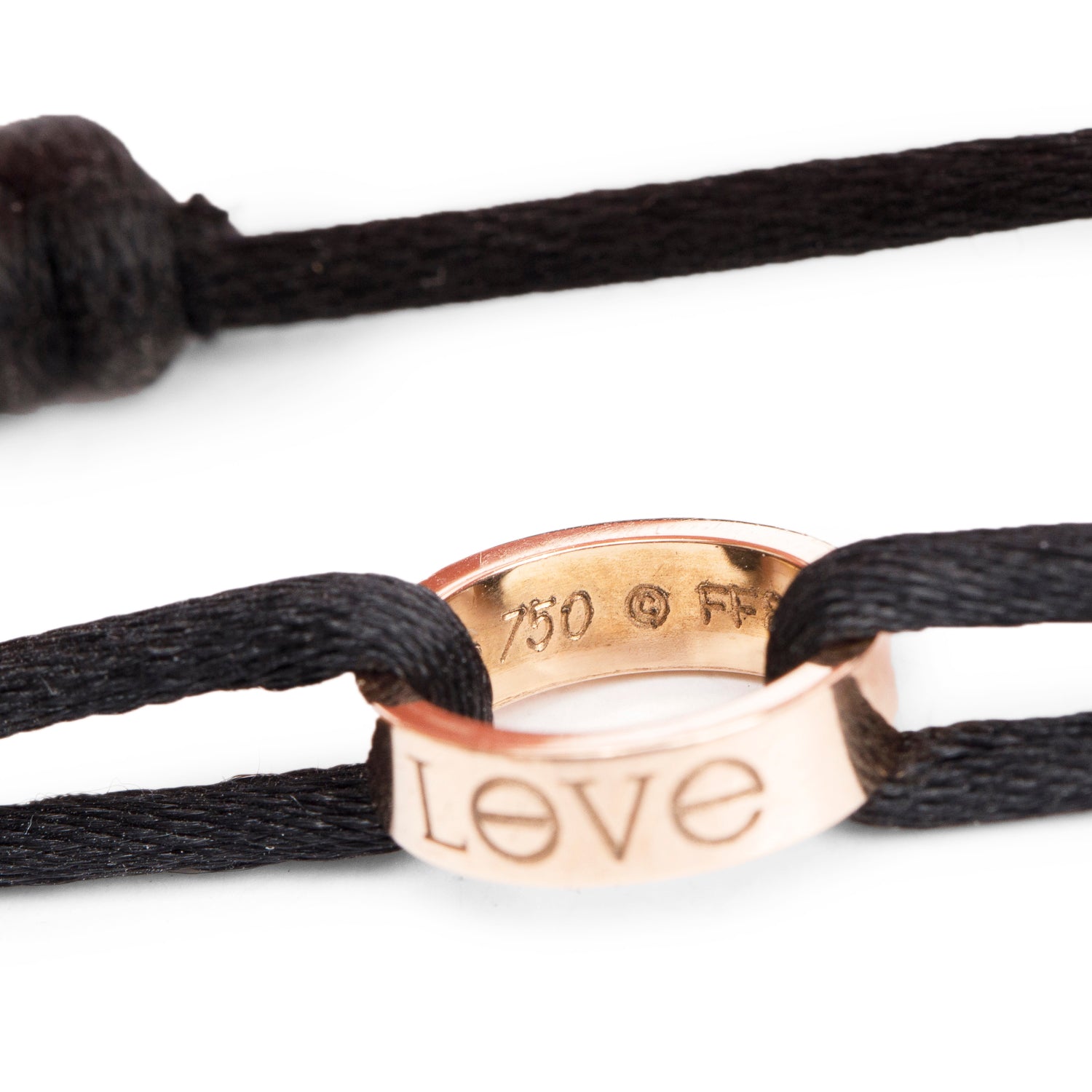 Cartier 18k Rose Gold Love Cord Bracelet w/ Box