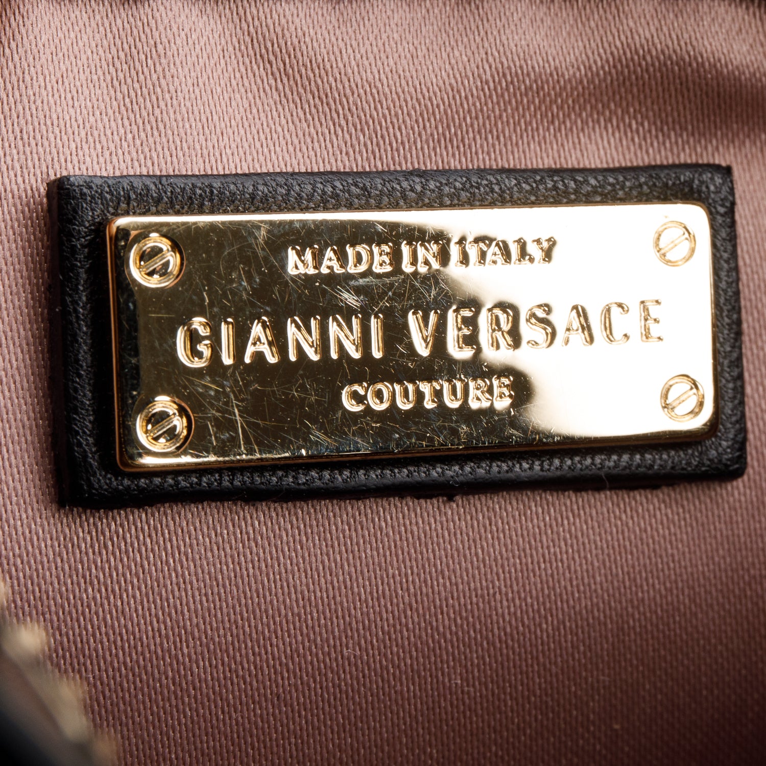 Versace Black Patent Leather Crossbody Bag