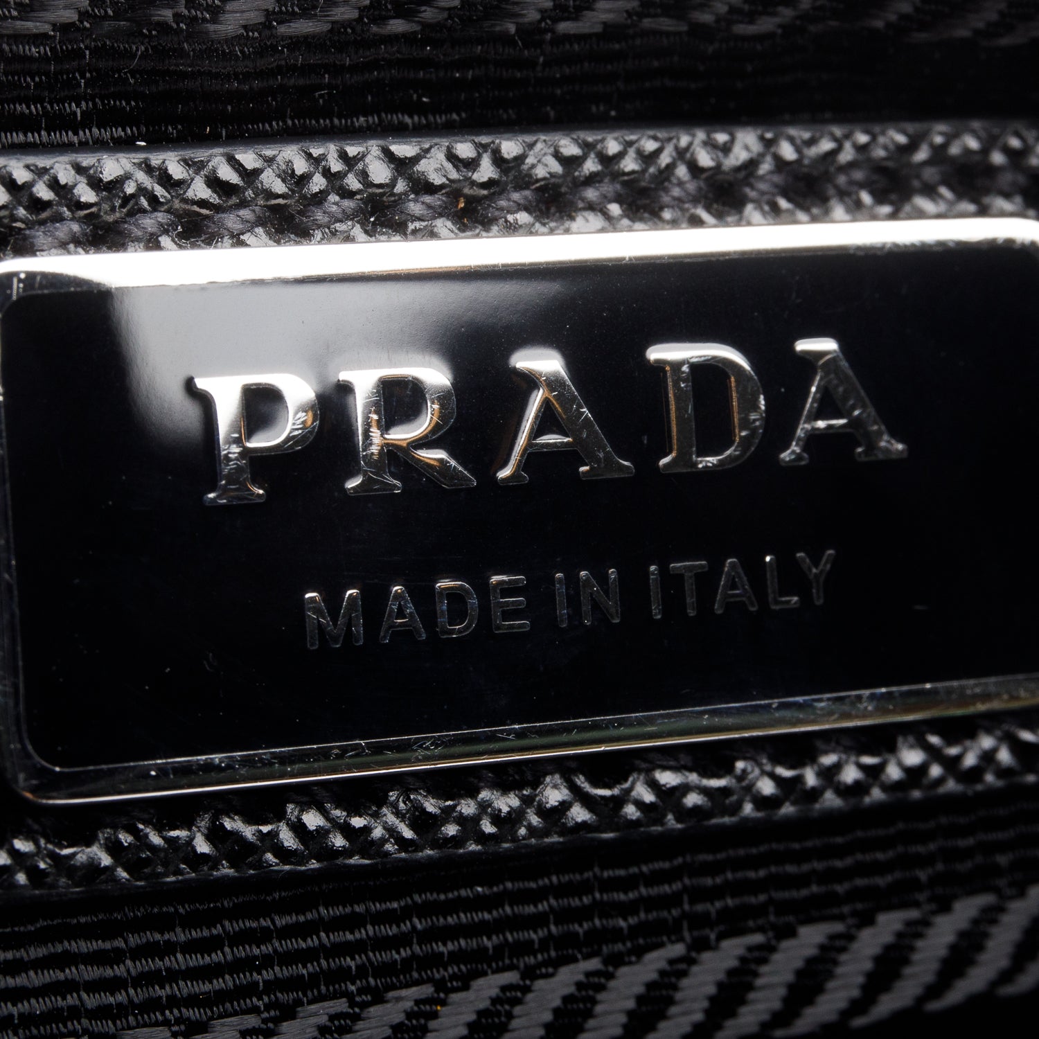 Prada Black Re-Nylon & Saffiano Leather Belt Bag