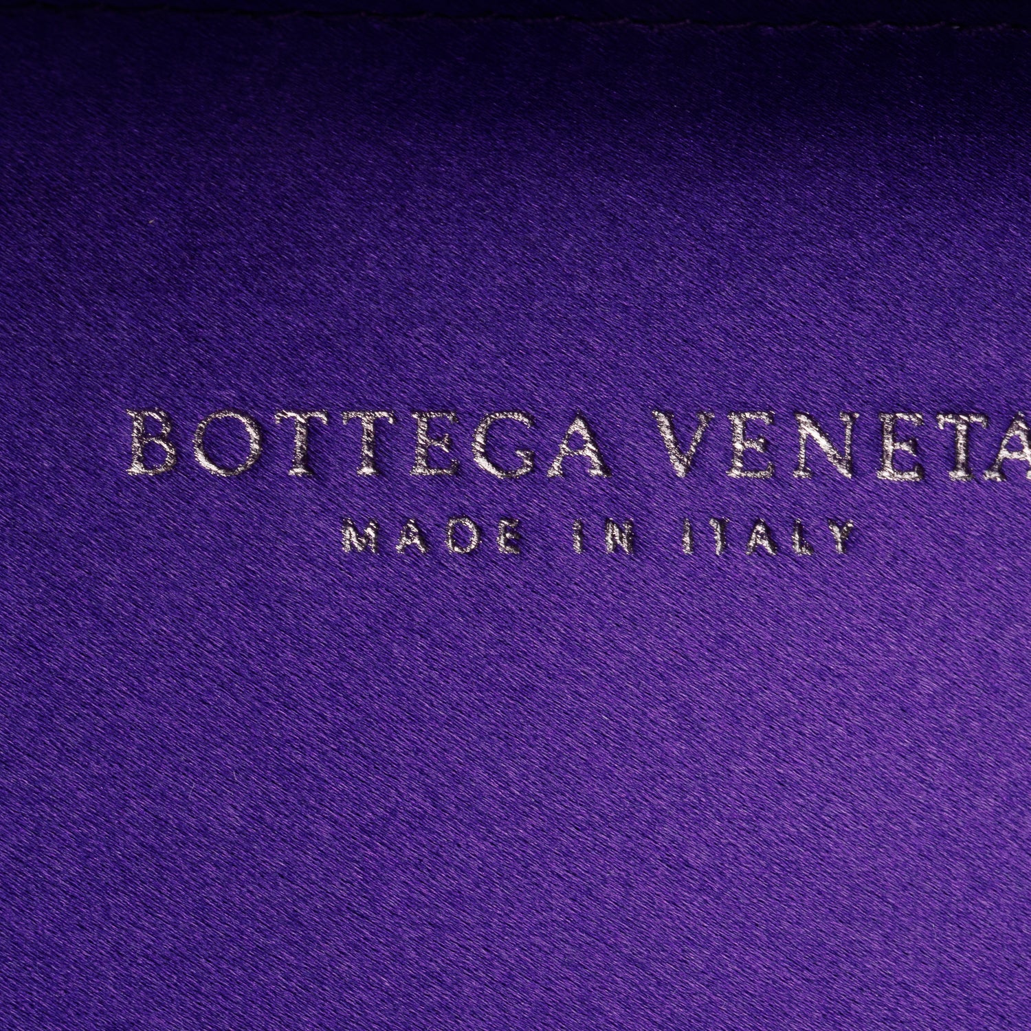 Bottega Veneta Purple Satin Ayers Intreccio Impero Stretch Knot Clutch